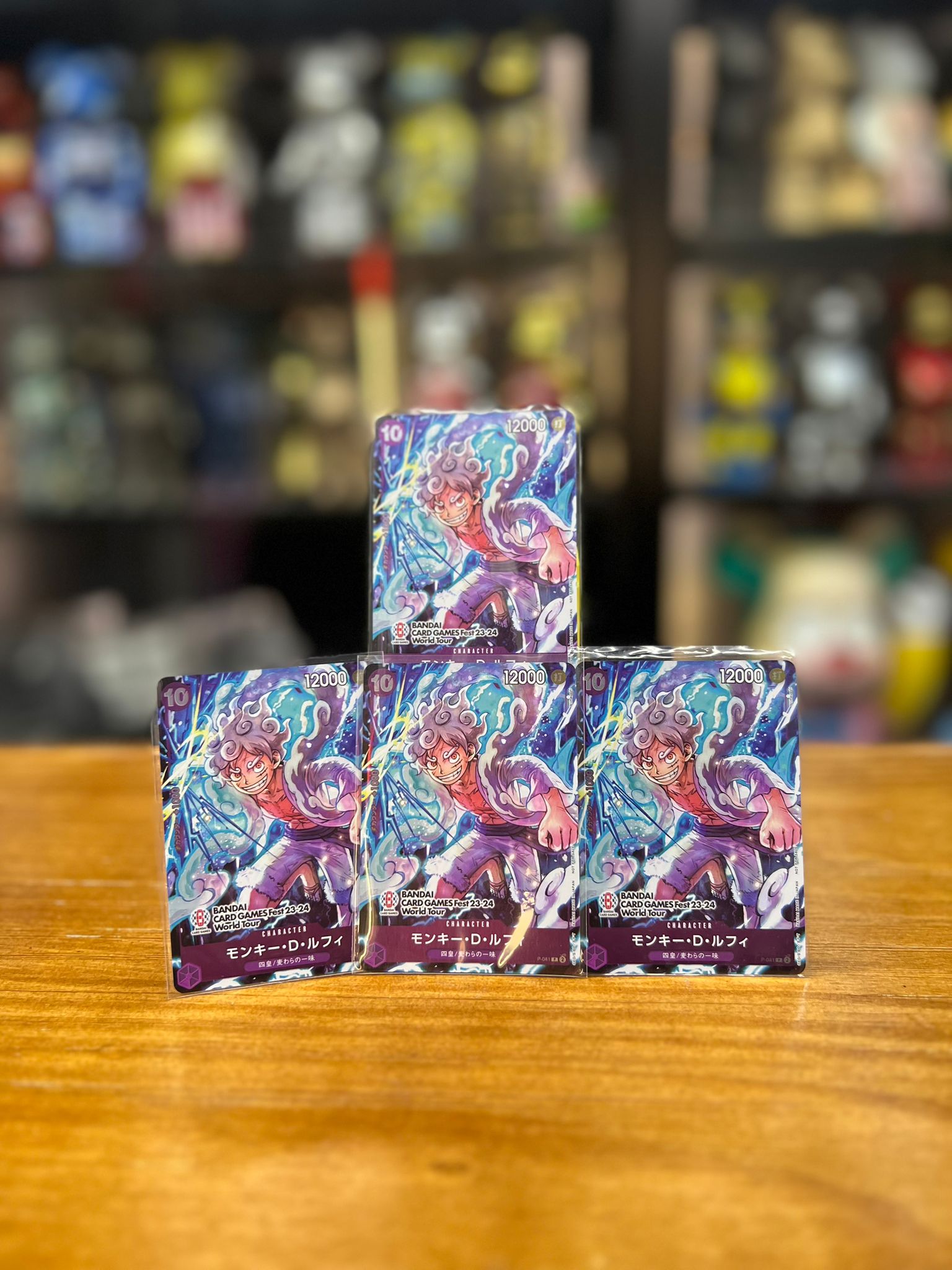 One Piece Card P-041 モンキー・D・ルフィ(パラレル)(BANDAI CARD GAMES Fest 23-24 World Tour来場記念)