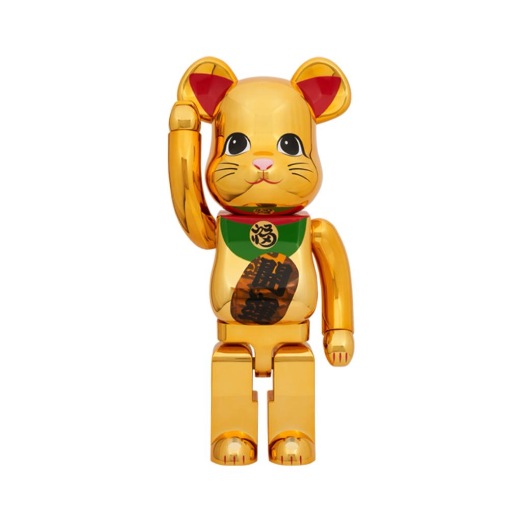 BE@RBRICK 招き猫 開運 金メッキ 発光 1000％ - その他