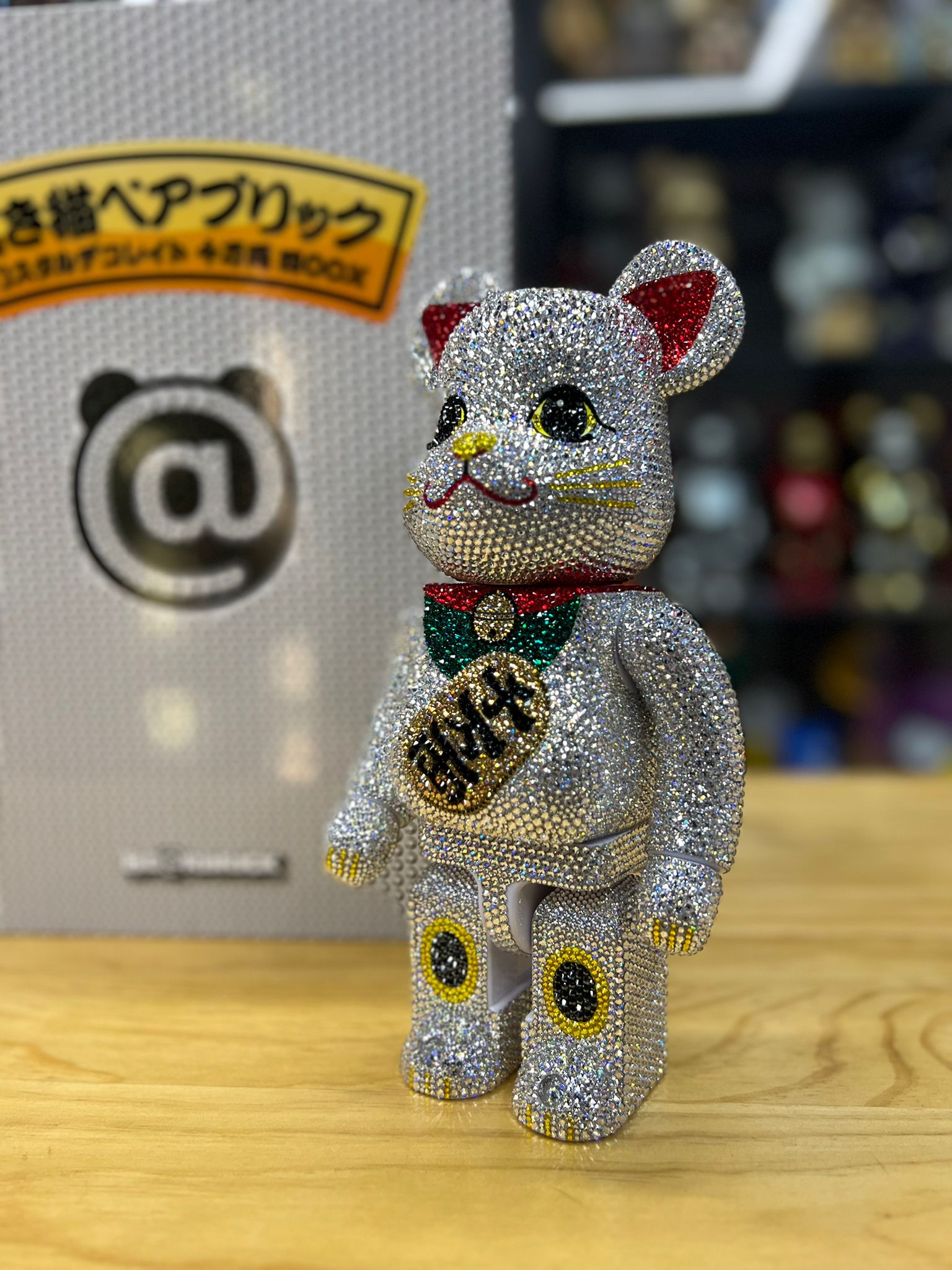 400% BE@RBRICK CRYSTAL DECORATE 招き猫 千万両