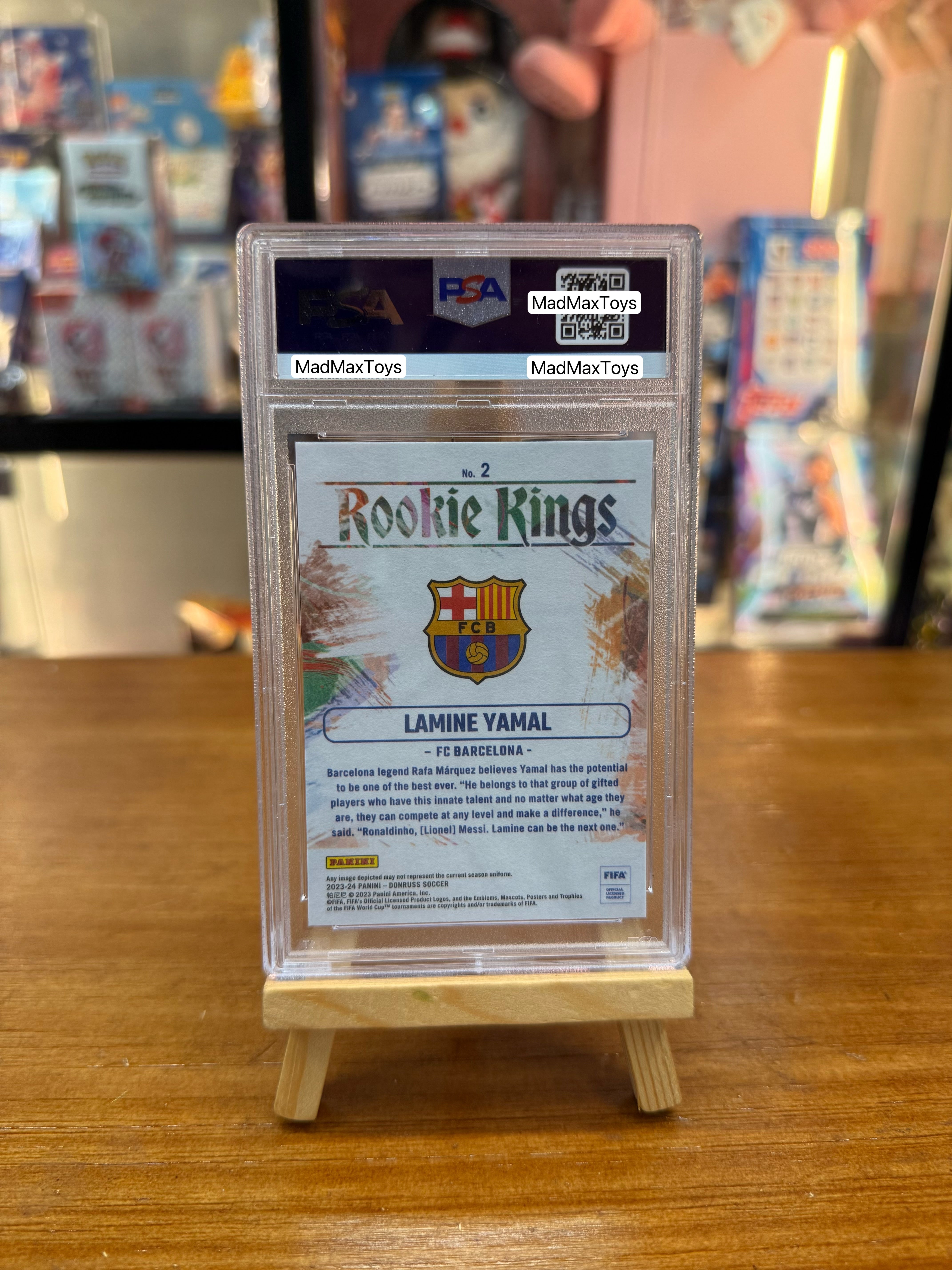 PSA 10 2023-24 Panini Donruss FIFA LAMINE YAMAL Rookie Kings No.2