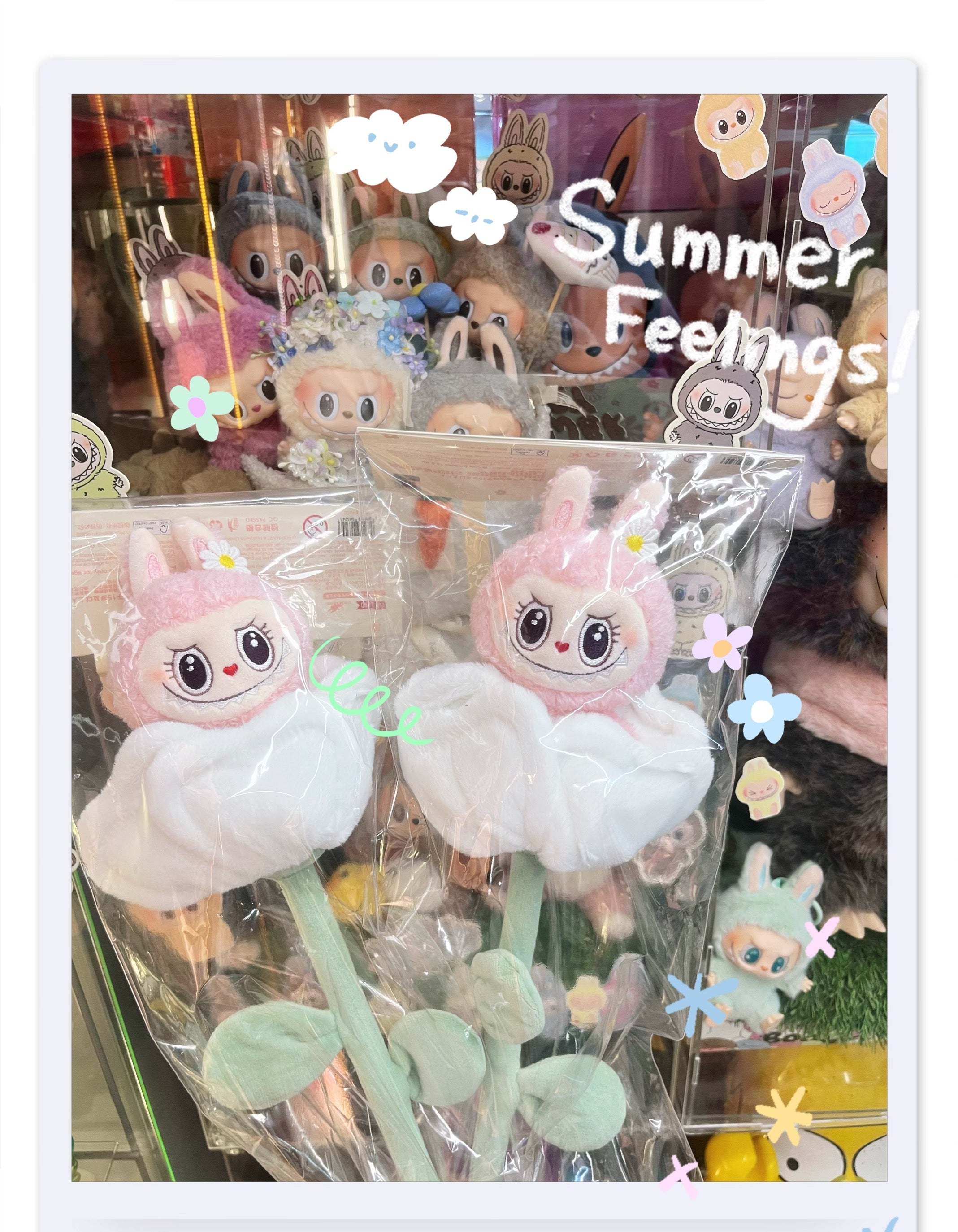 Popland 樂園限定 Flower Fairy系列-Mokoko 坐姿 毛絨花束