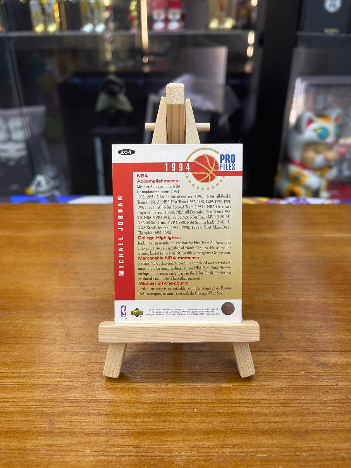 1994 Upper Deck Michael Jordan Pro Files 204