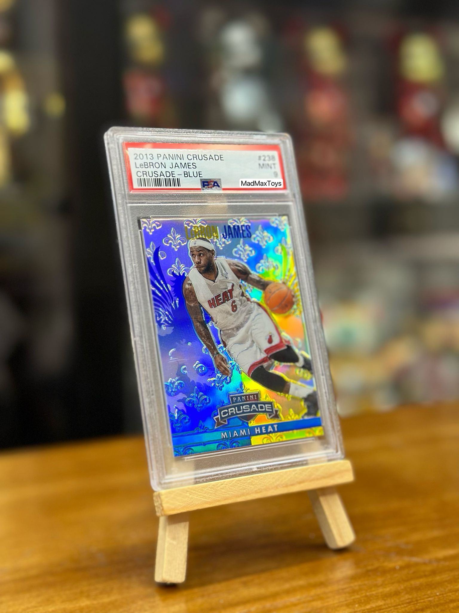 PSA 9 2013 PANINI CRUSADE LeBRON JAMES