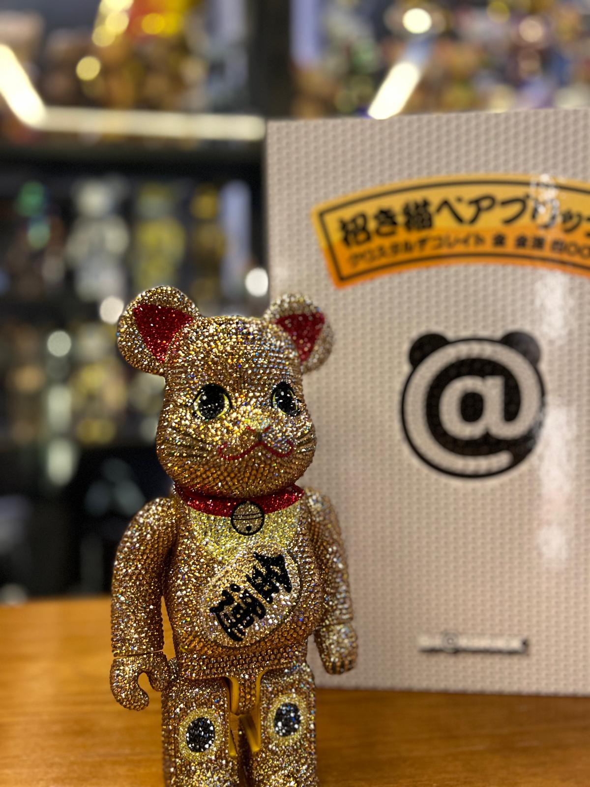 400% BE@RBRICK CRYSTAL DECORATE 招き猫 金 金運