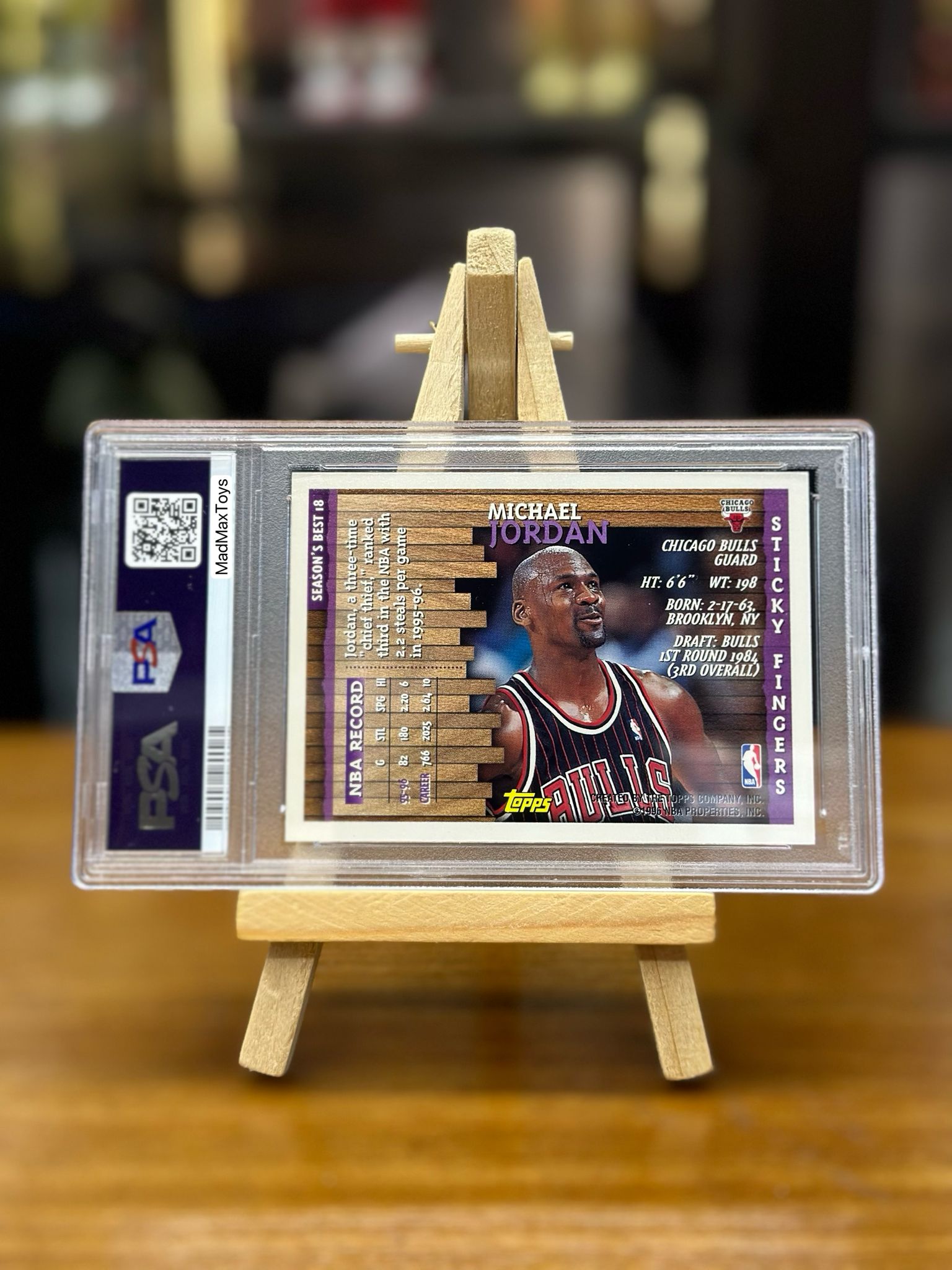 PSA 9 1996 TOPPS MICHAEL JORDAN #18 SEASON`S BEST