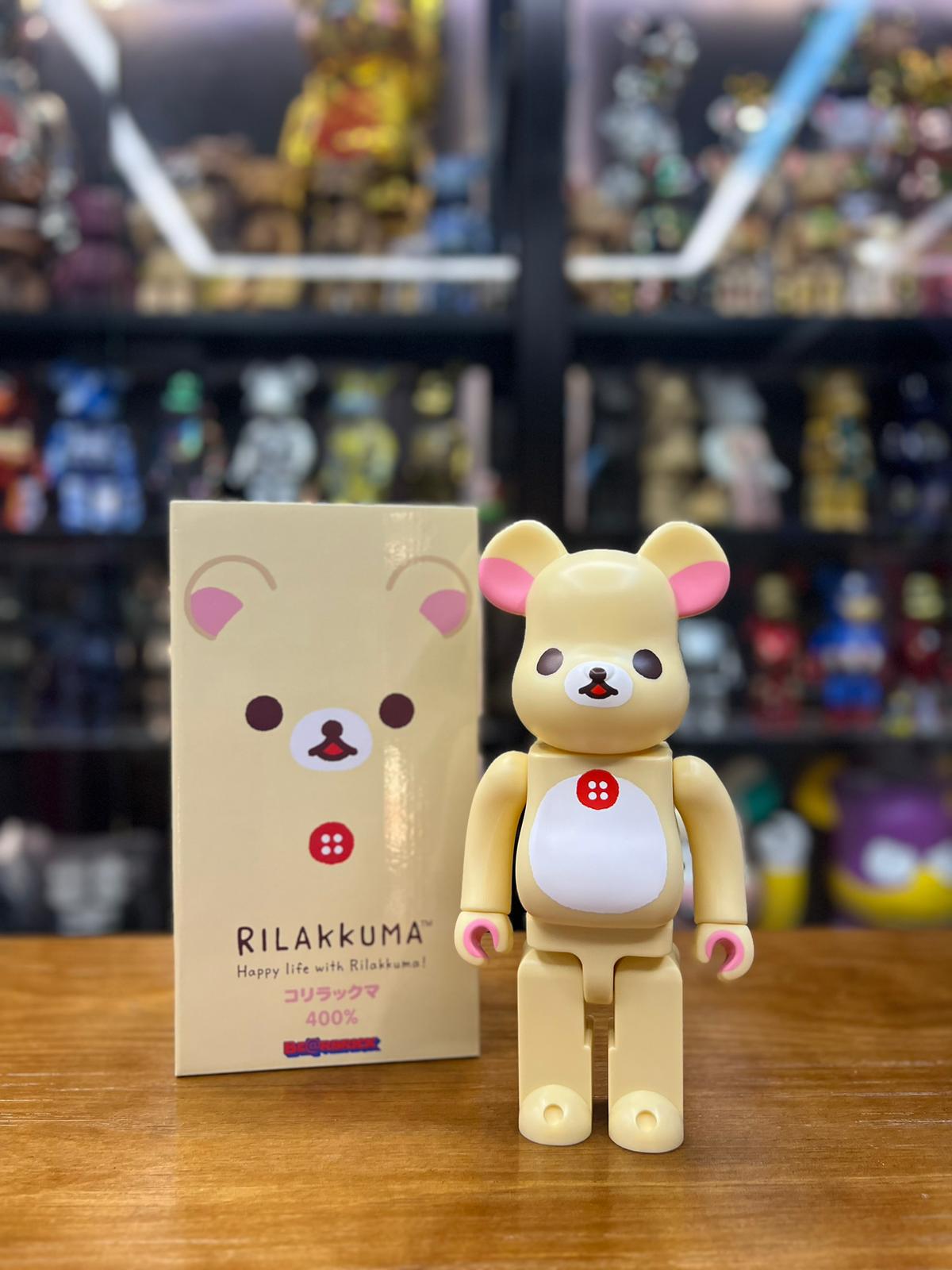 400% BE@RBRICK コリラックマ (輕鬆小熊)Rilakkuma 牛奶熊