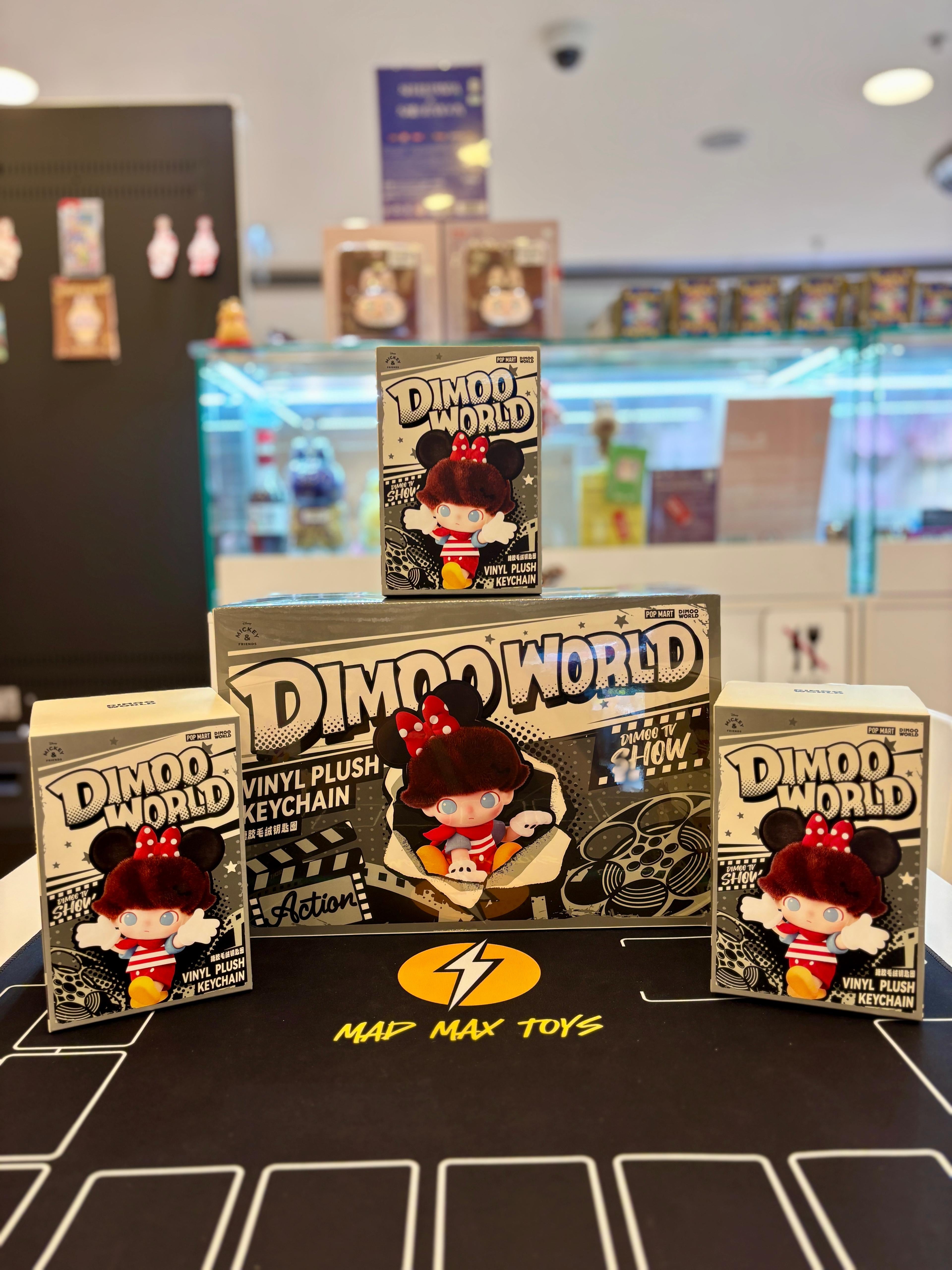 POP MART DIMOO WORLD × 迪士尼系列-搪膠毛絨鑰匙圈盲盒 DISNEY Series-Vinyl Plush Keychain Blind Box