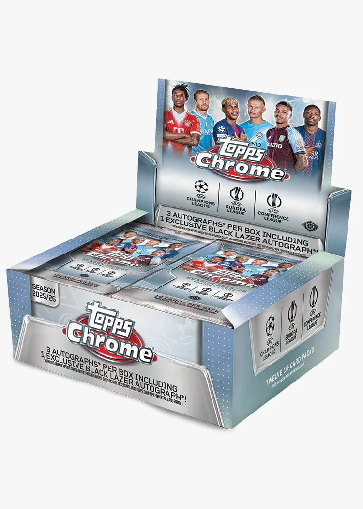 2025-26 Topps Chrome® UEFA Club Competitions UCC Jumbo Box