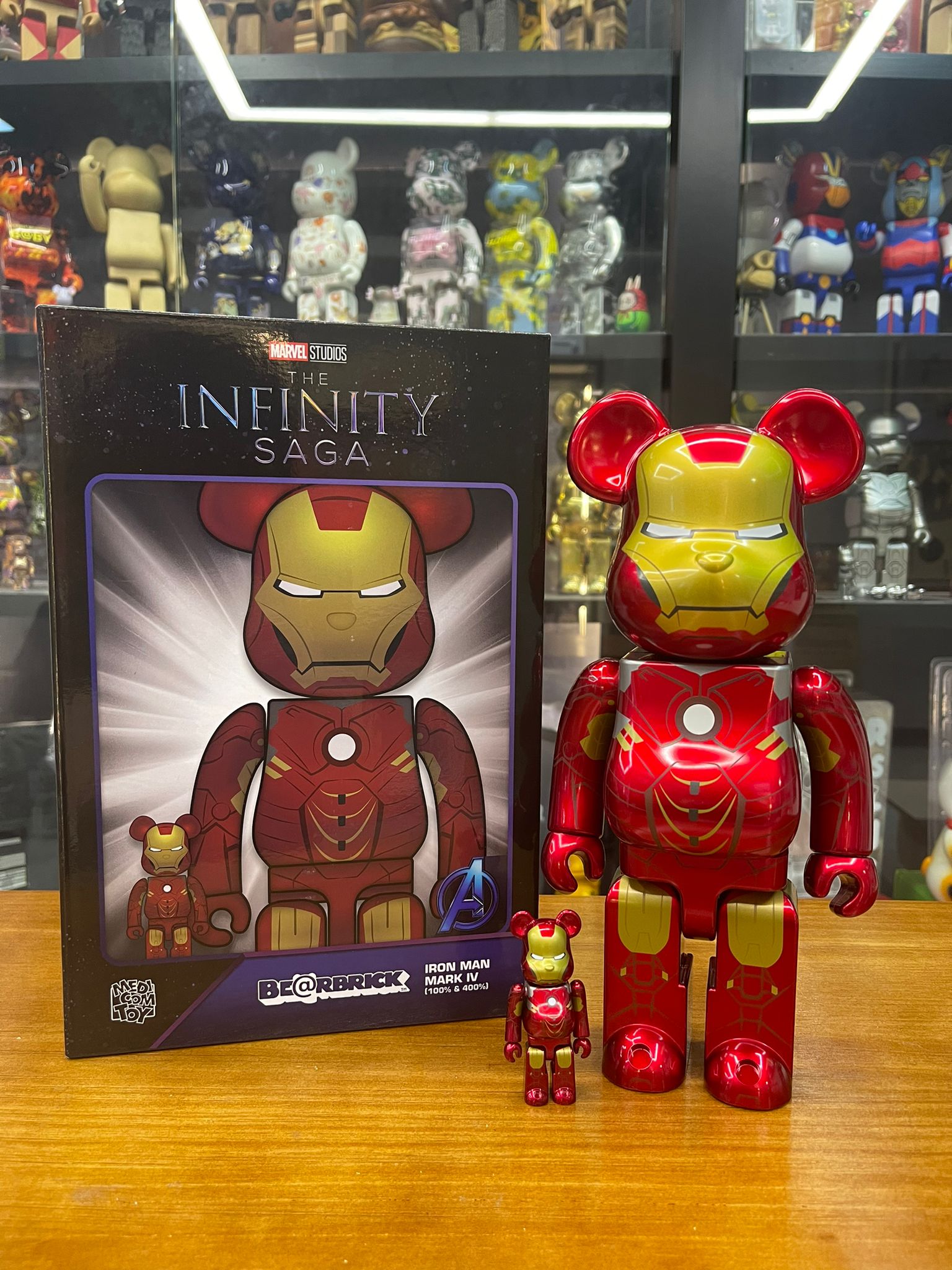 100% & 400% BE@RBRICK IRON MAN MARK IV