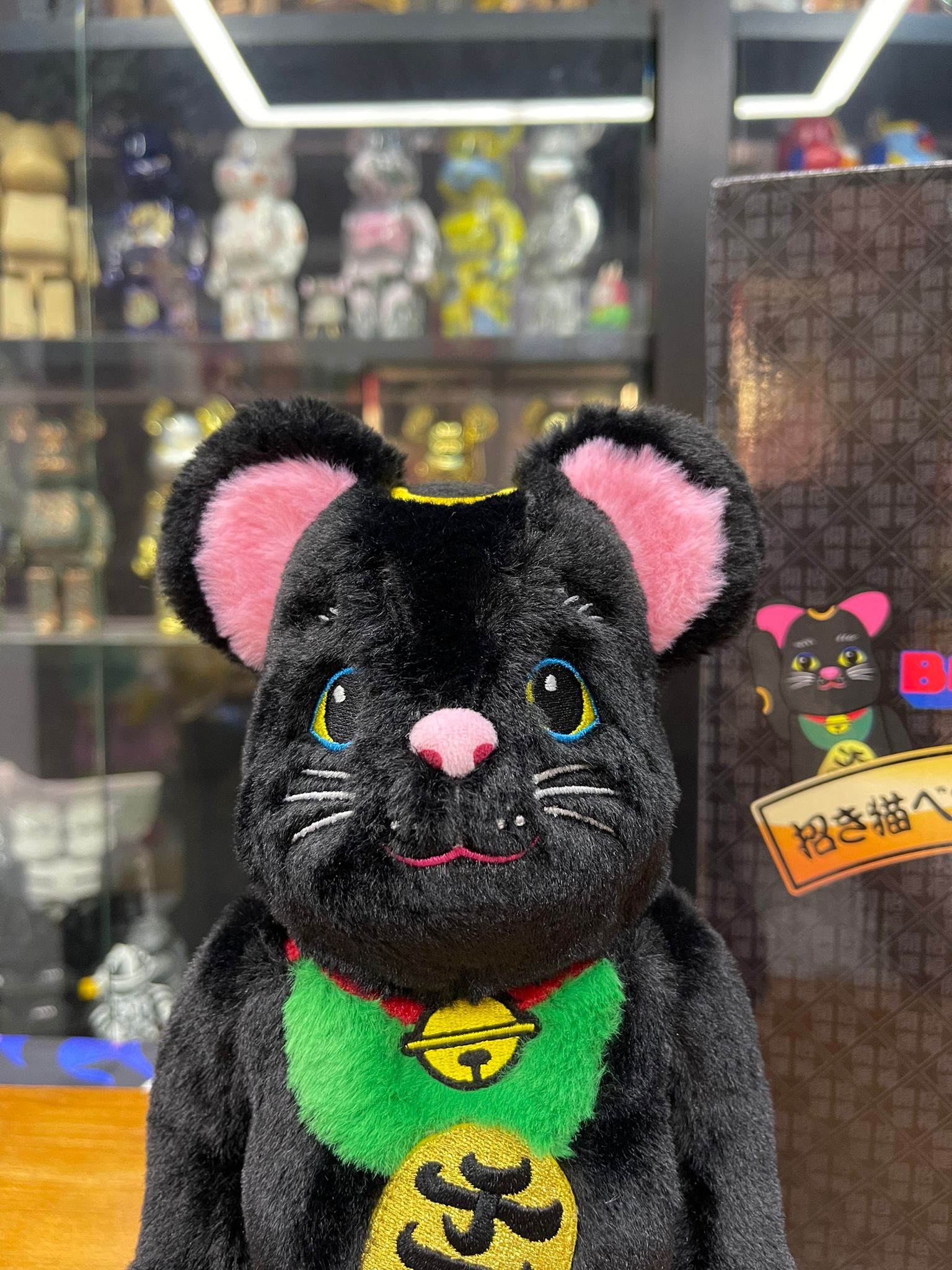 400% BE@RBRICK 招き猫 着ぐるみ 黒