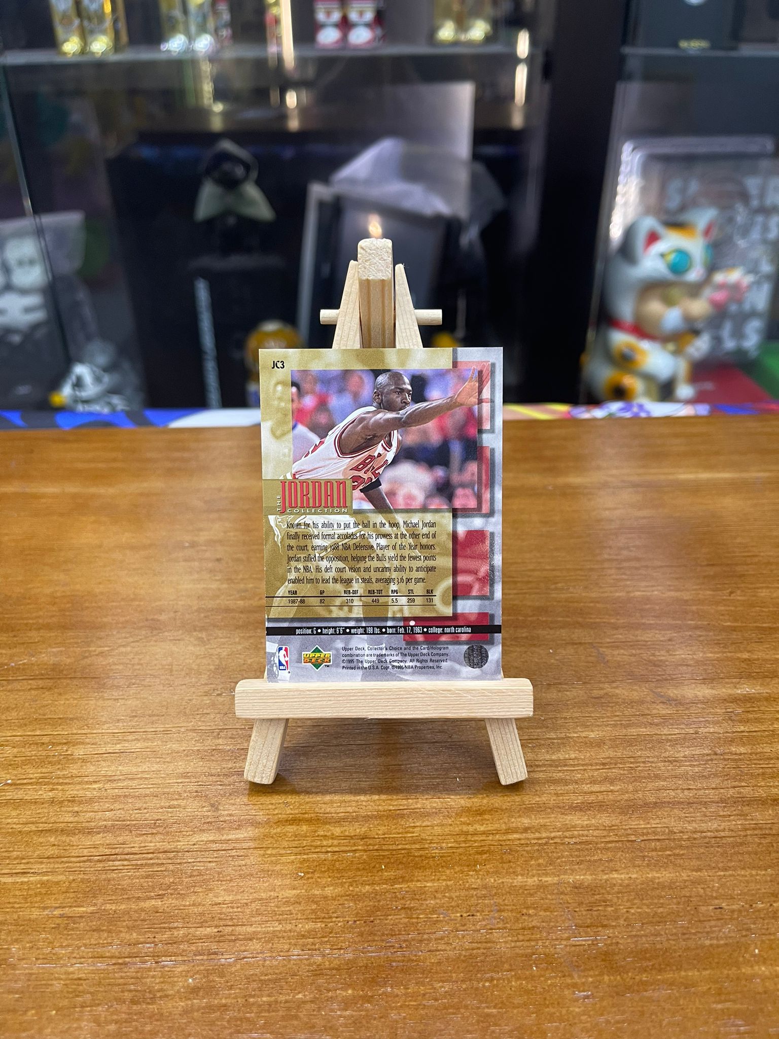 1995 Upper Deck Michael Jordan Defensive Plater of the Year JC3