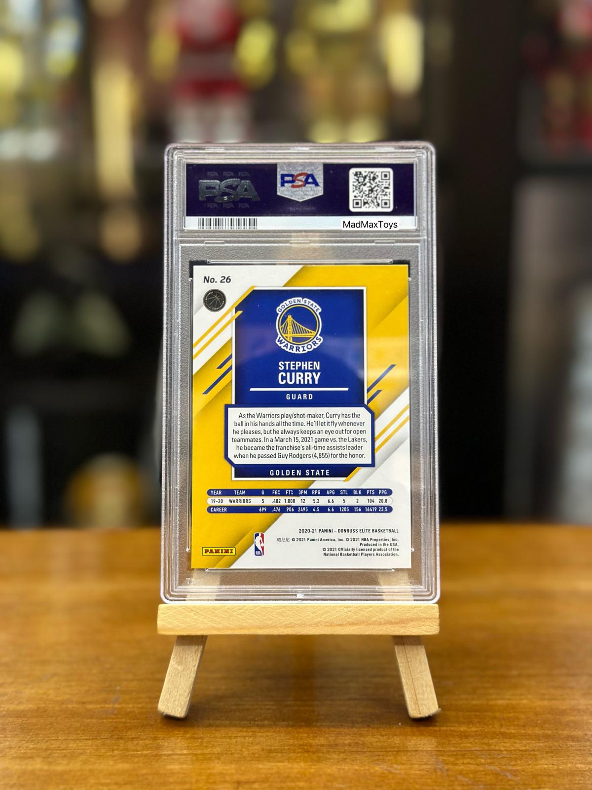 PSA 9 2020 DONRUSS ELITE #26 STEPHEN CURRY