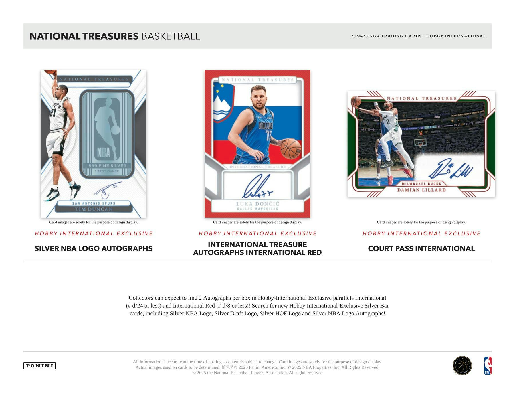 2024-25 National Treasures Basketball International Box