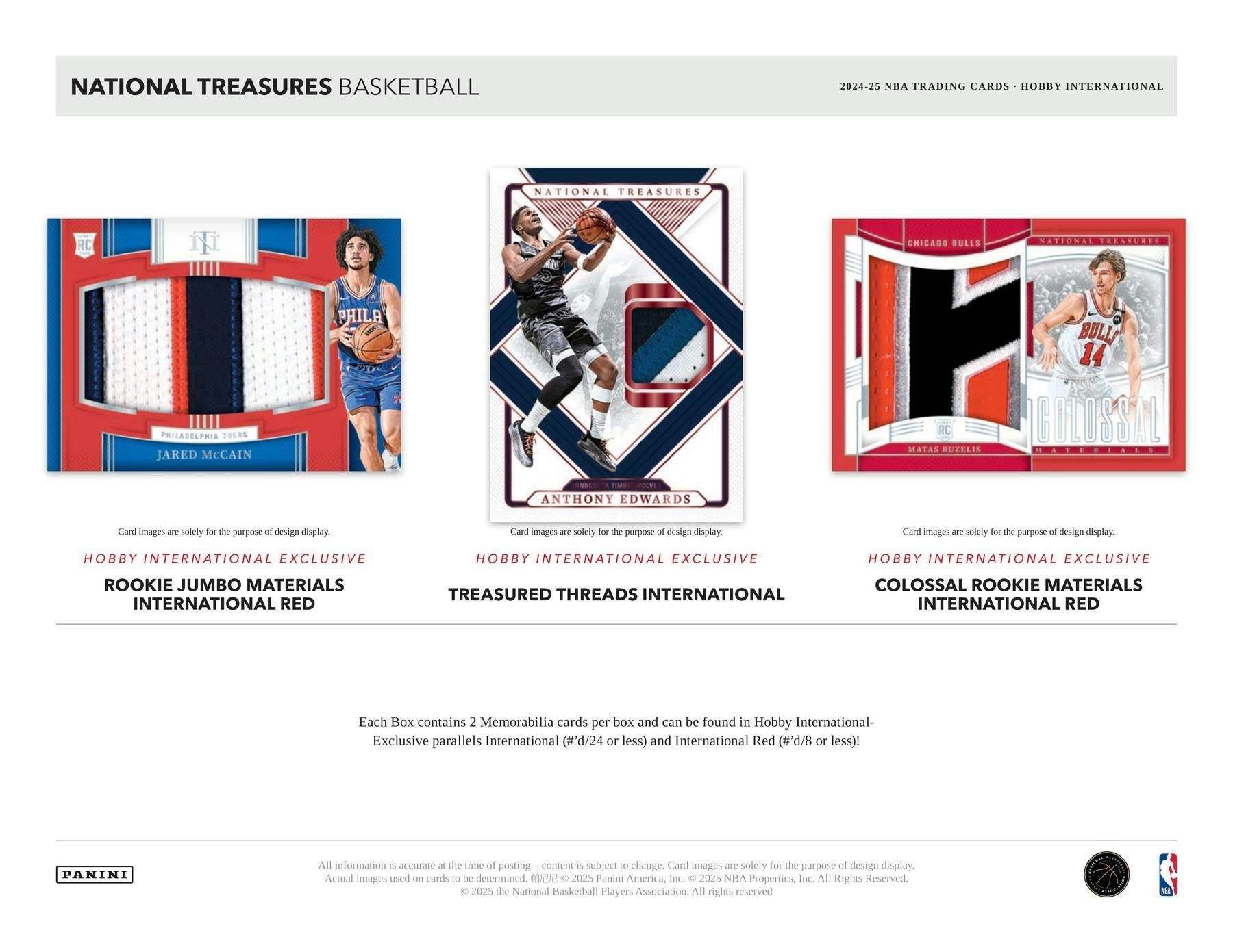 2024-25 National Treasures Basketball International Box
