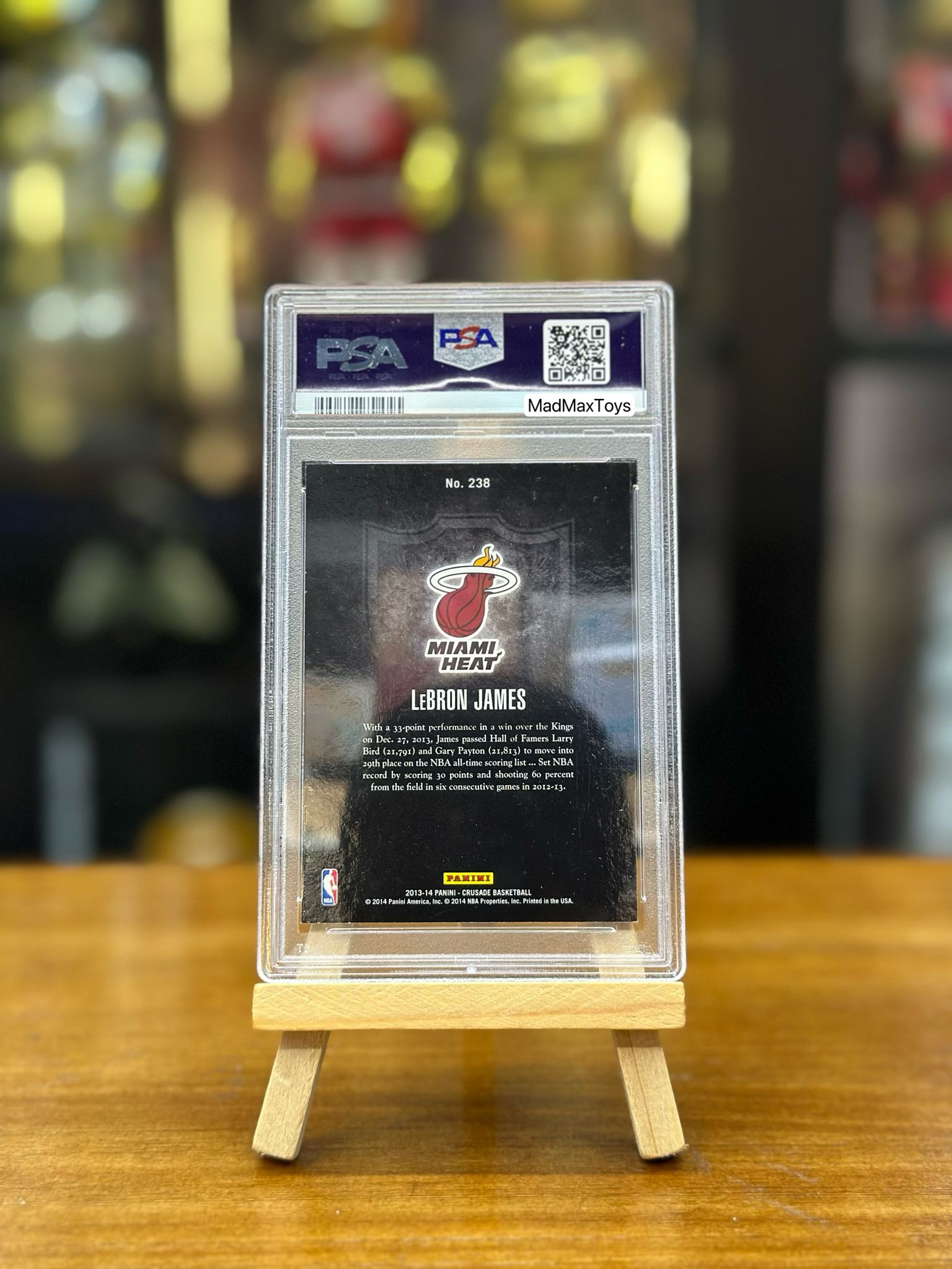 PSA 9 2013 PANINI CRUSADE LeBRON JAMES