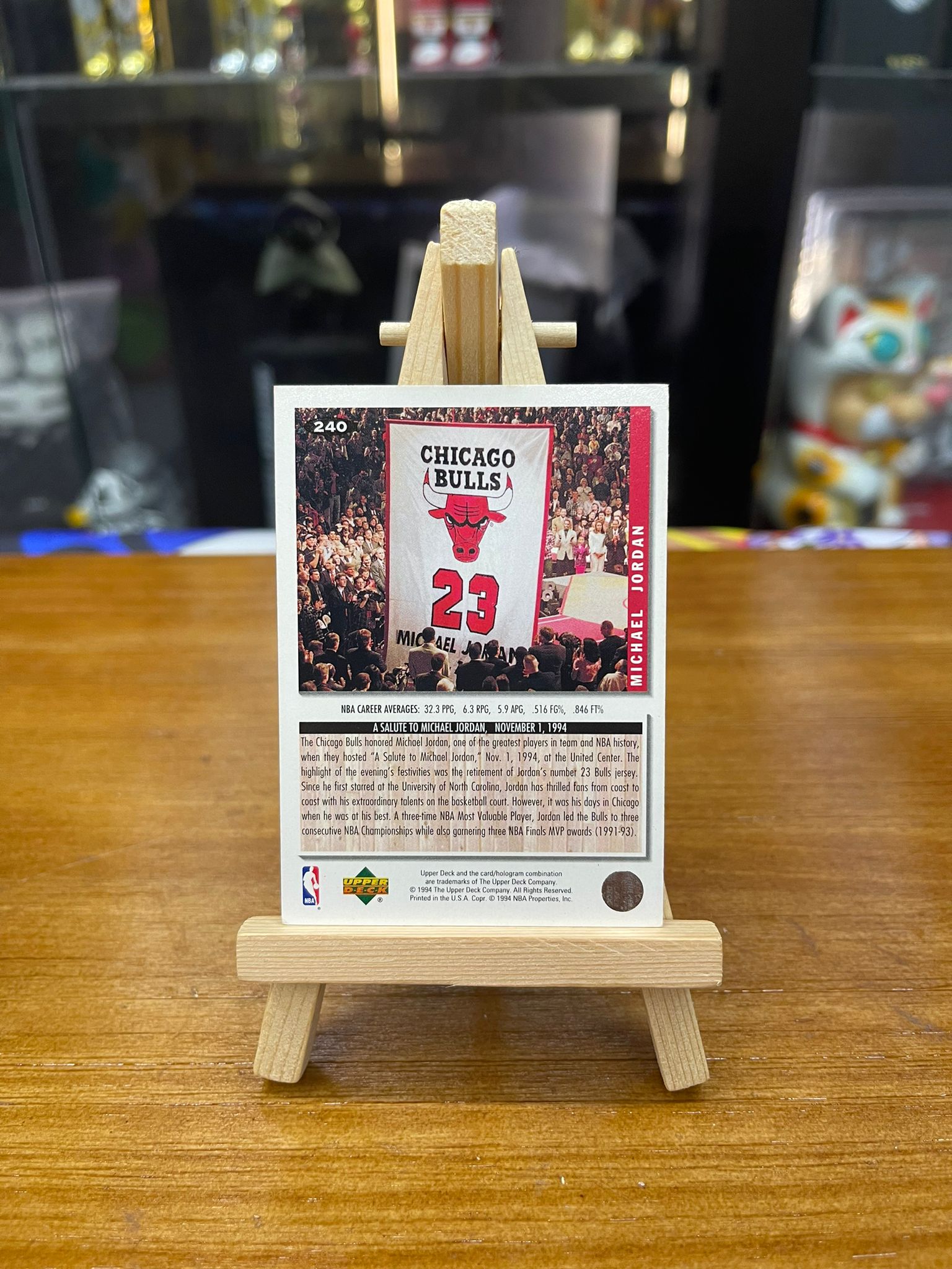 1994 Upper Deck Michael Jordan 240