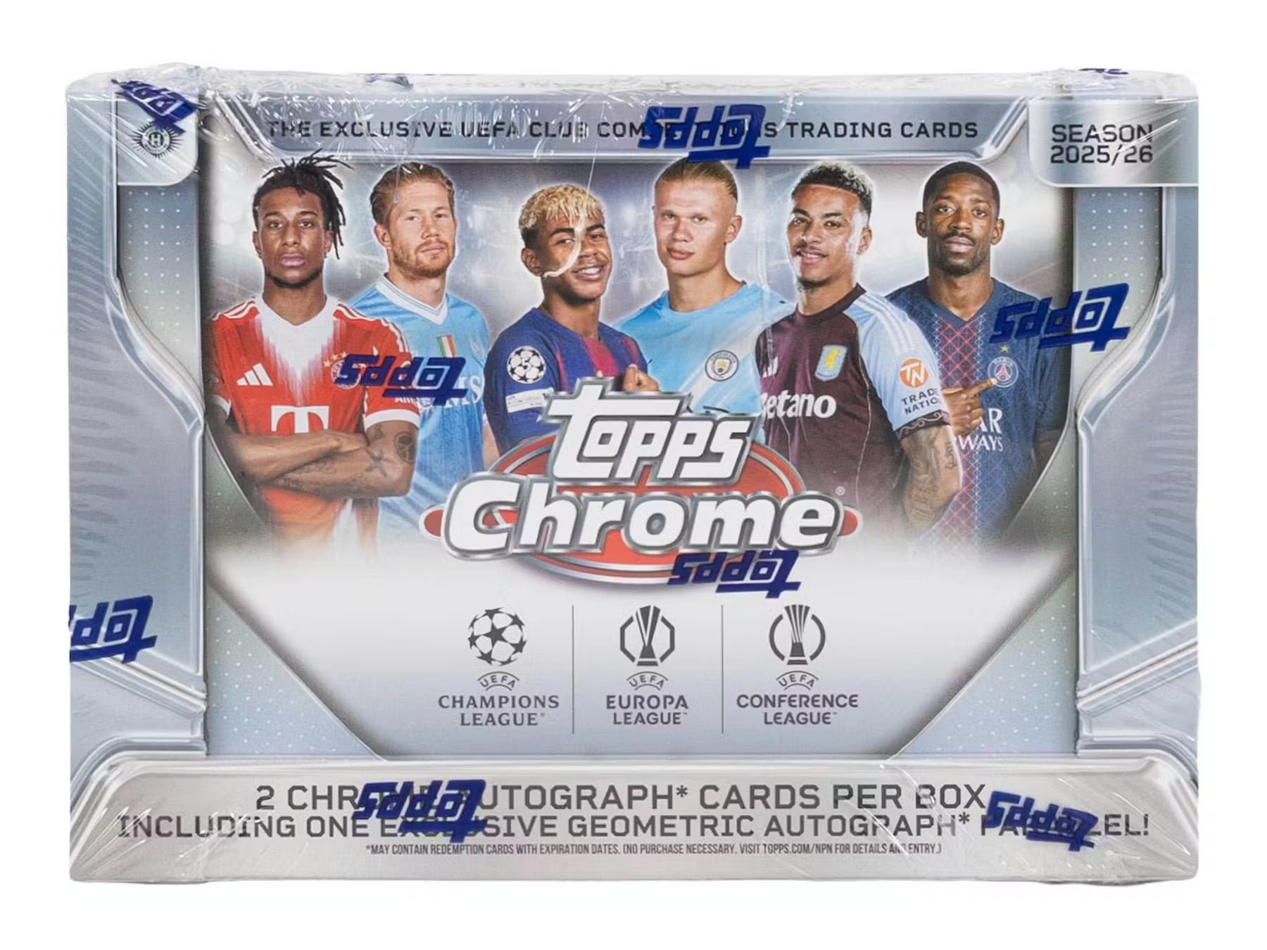 2025-26 Topps Chrome® UEFA Club Competitions UCC Delight Box