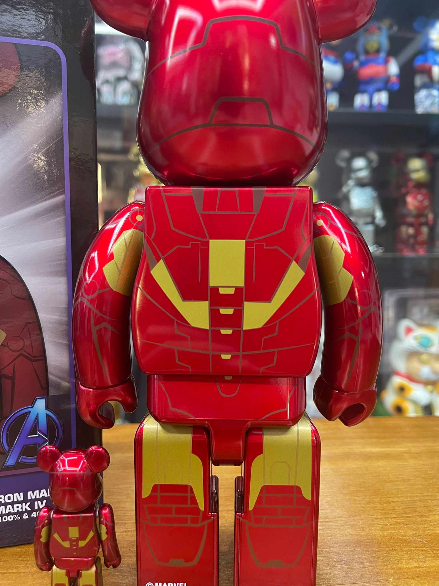 100% & 400% BE@RBRICK IRON MAN MARK IV