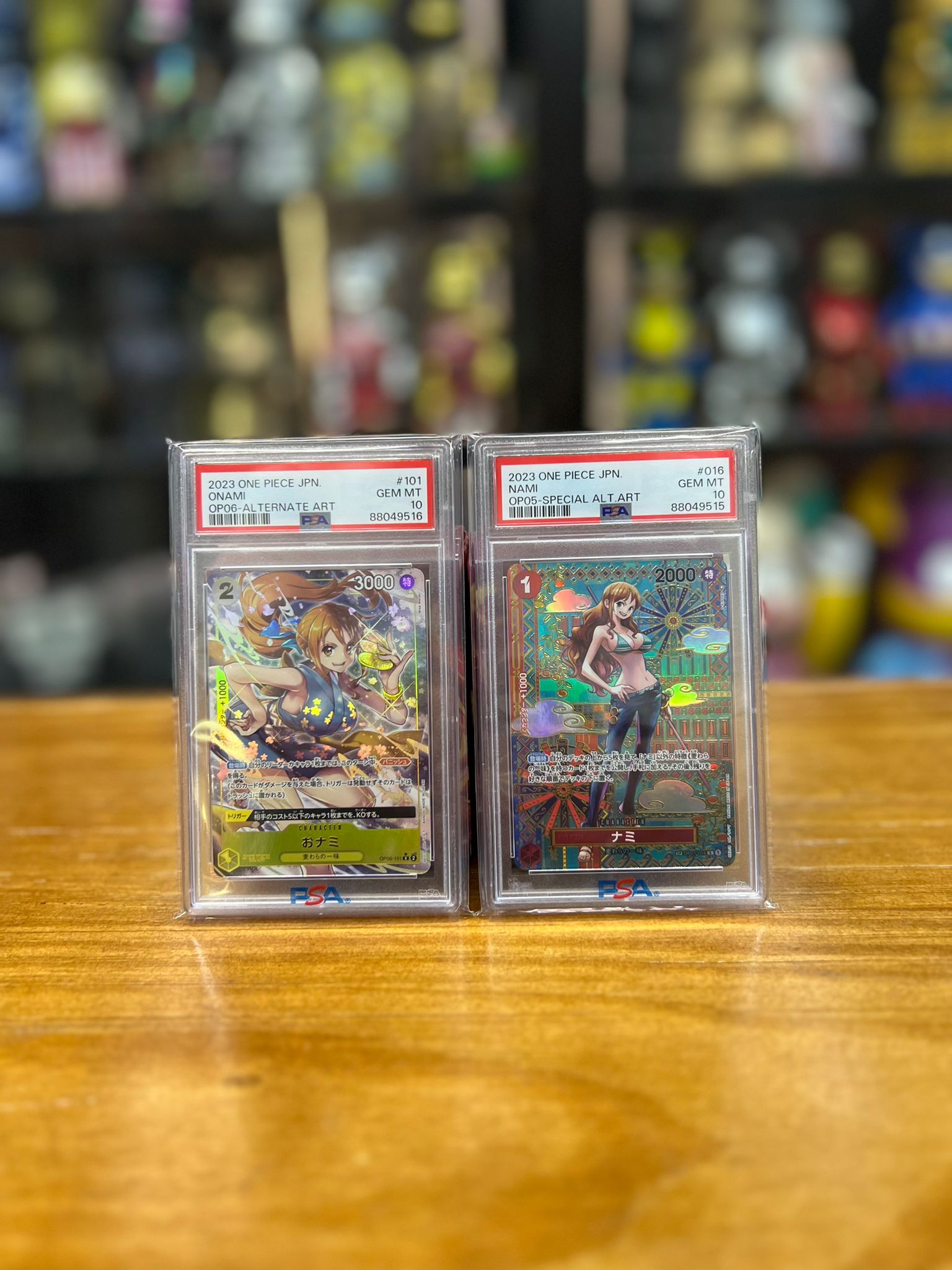 PSA10 One Piece Card (OP01-016,OP06-101 ) SP ナミ/ P-R おナミ *連號