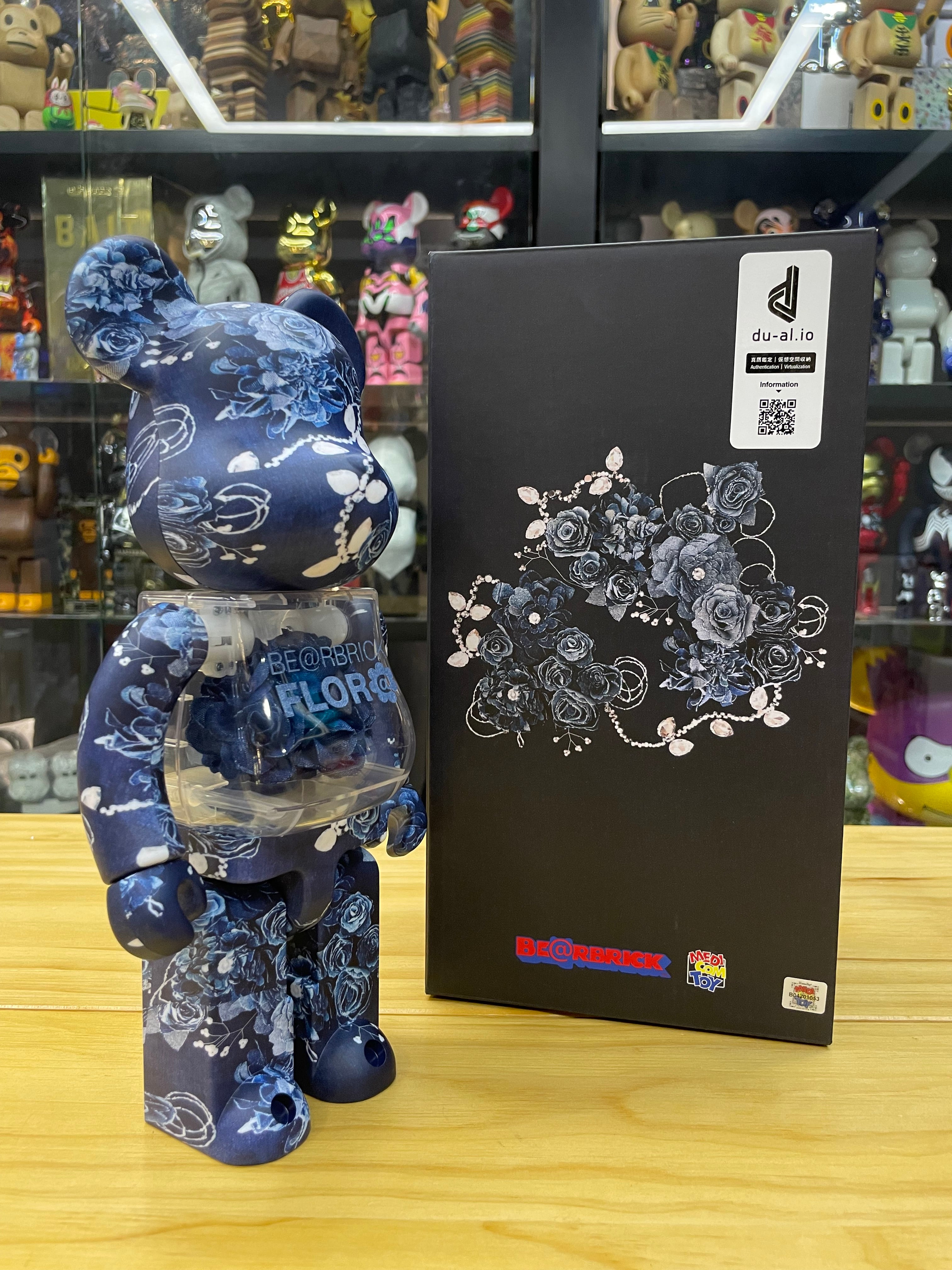 400% BE@RBRICK FLOR@ DENIM
