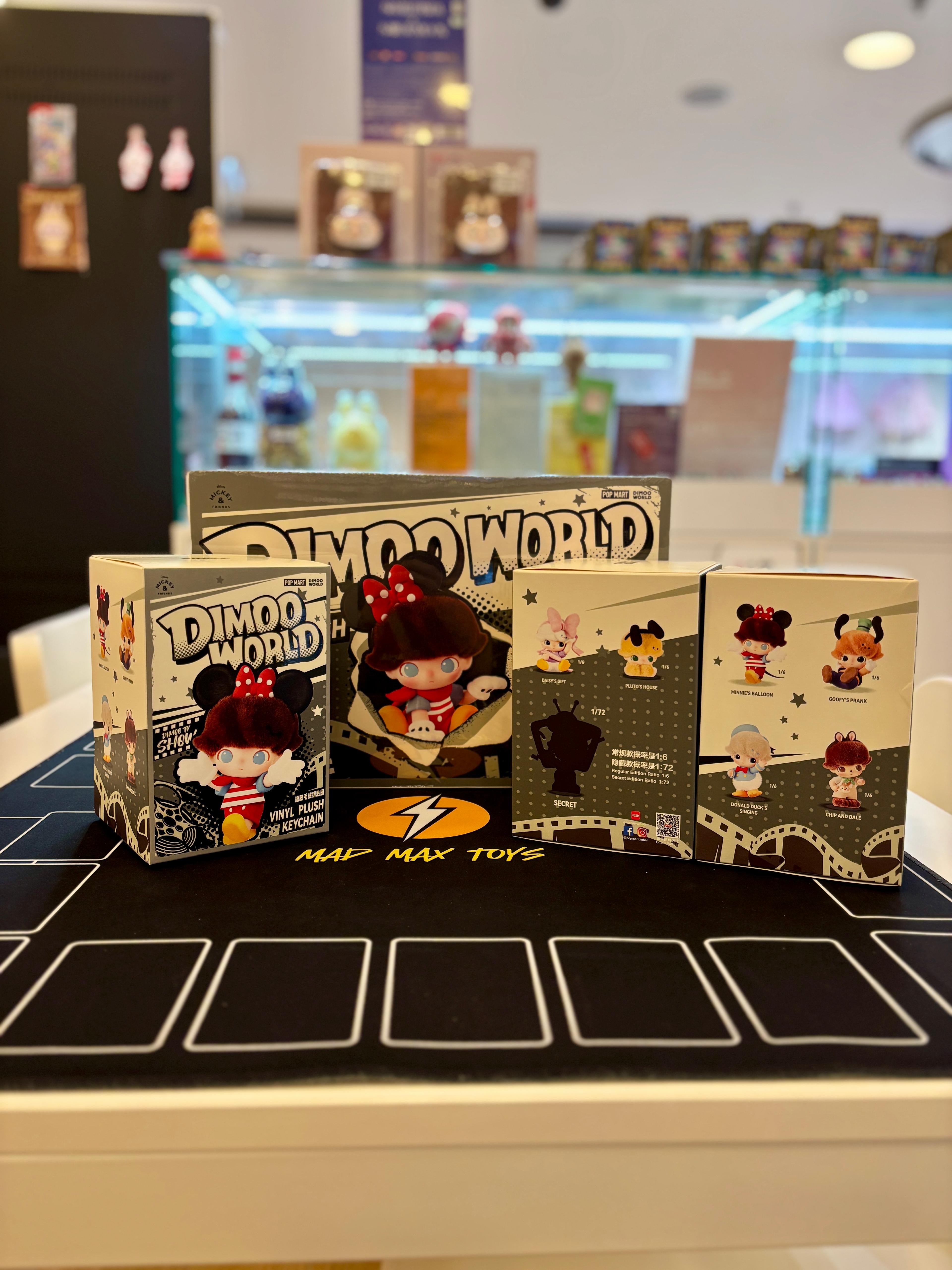 POP MART DIMOO WORLD × 迪士尼系列-搪膠毛絨鑰匙圈盲盒 DISNEY Series-Vinyl Plush Keychain Blind Box