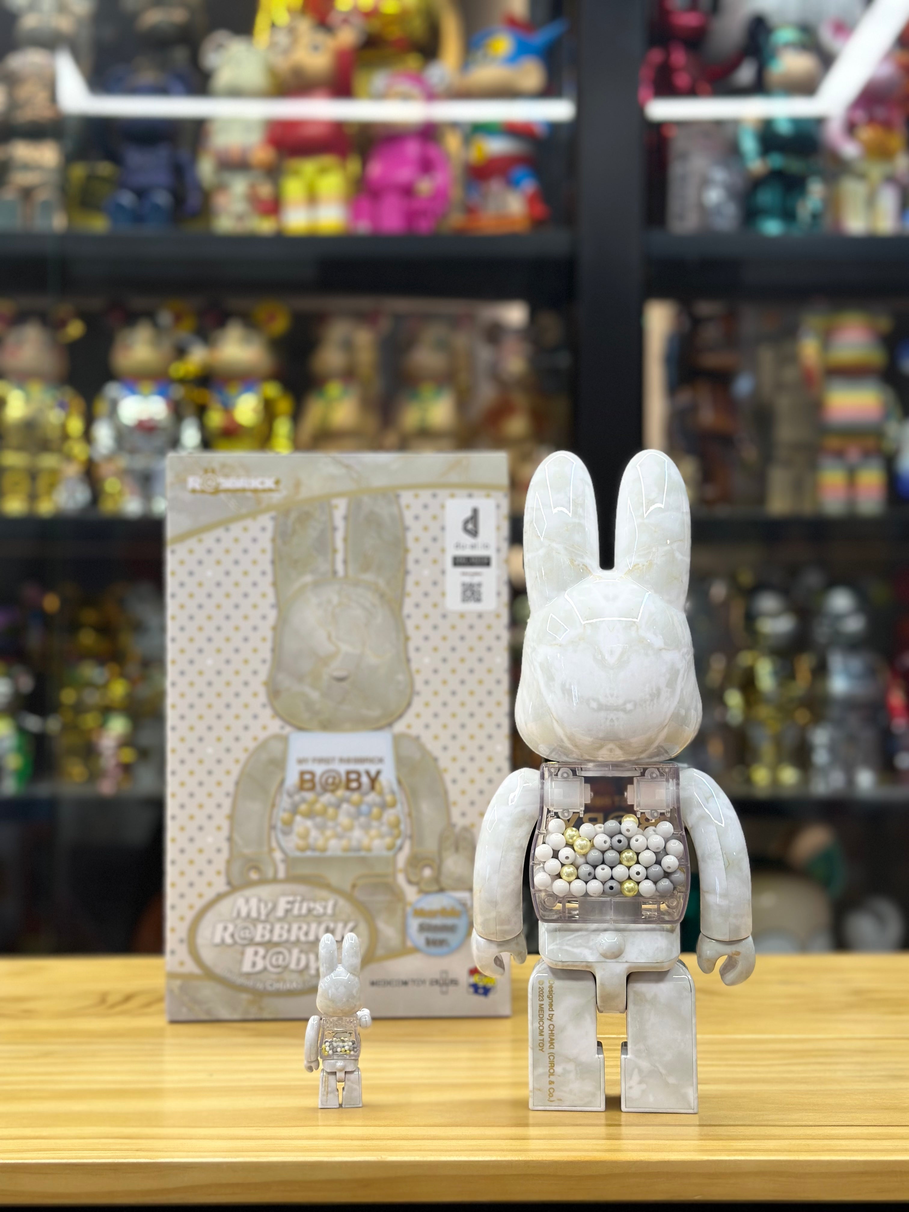 Set of 2 pcs 100% & 400% MY FIRST NY@BRICK & R@BBRICK B@BY MARBLE Ver.