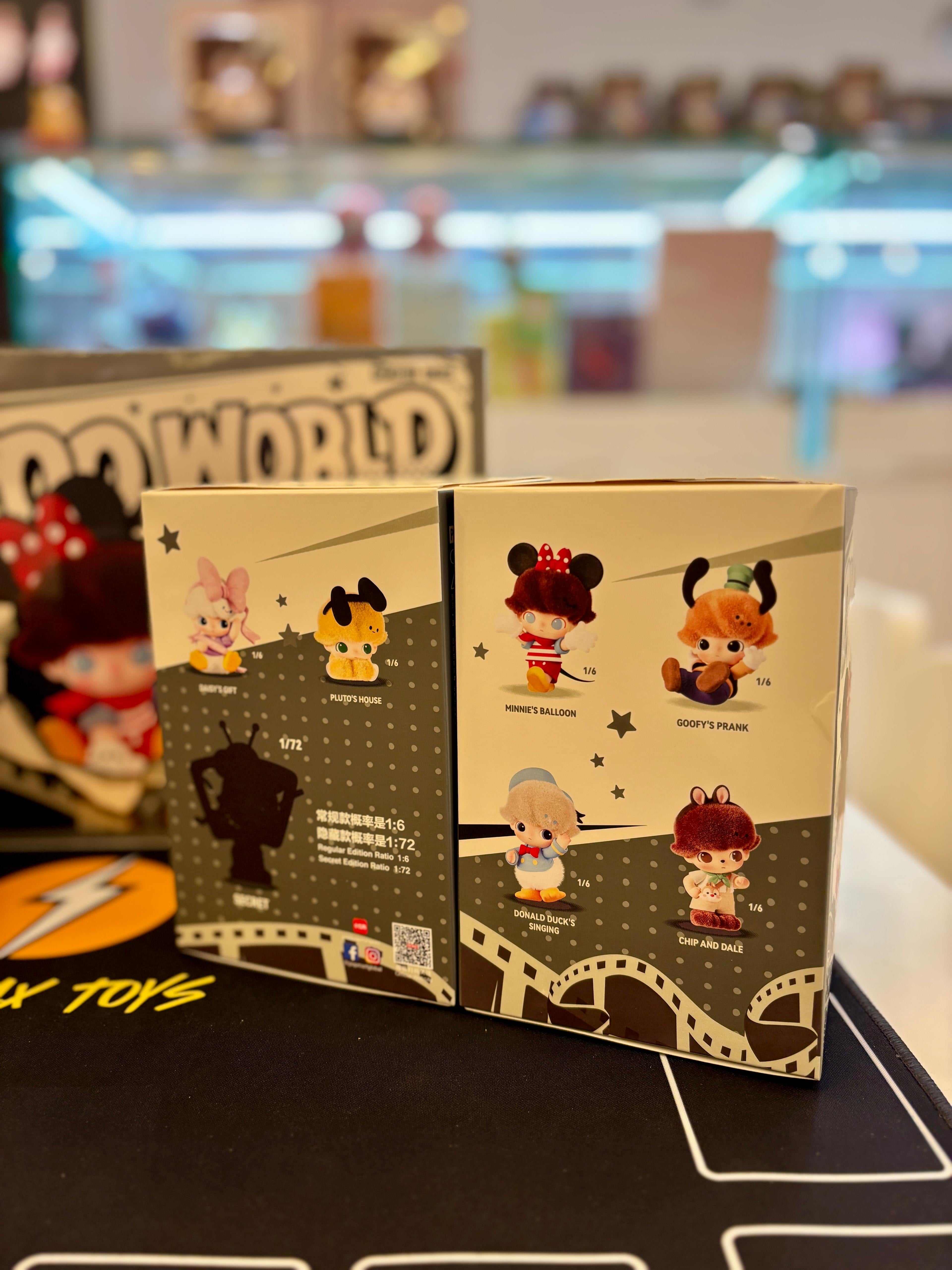 POP MART DIMOO WORLD × 迪士尼系列-搪膠毛絨鑰匙圈盲盒 DISNEY Series-Vinyl Plush Keychain Blind Box