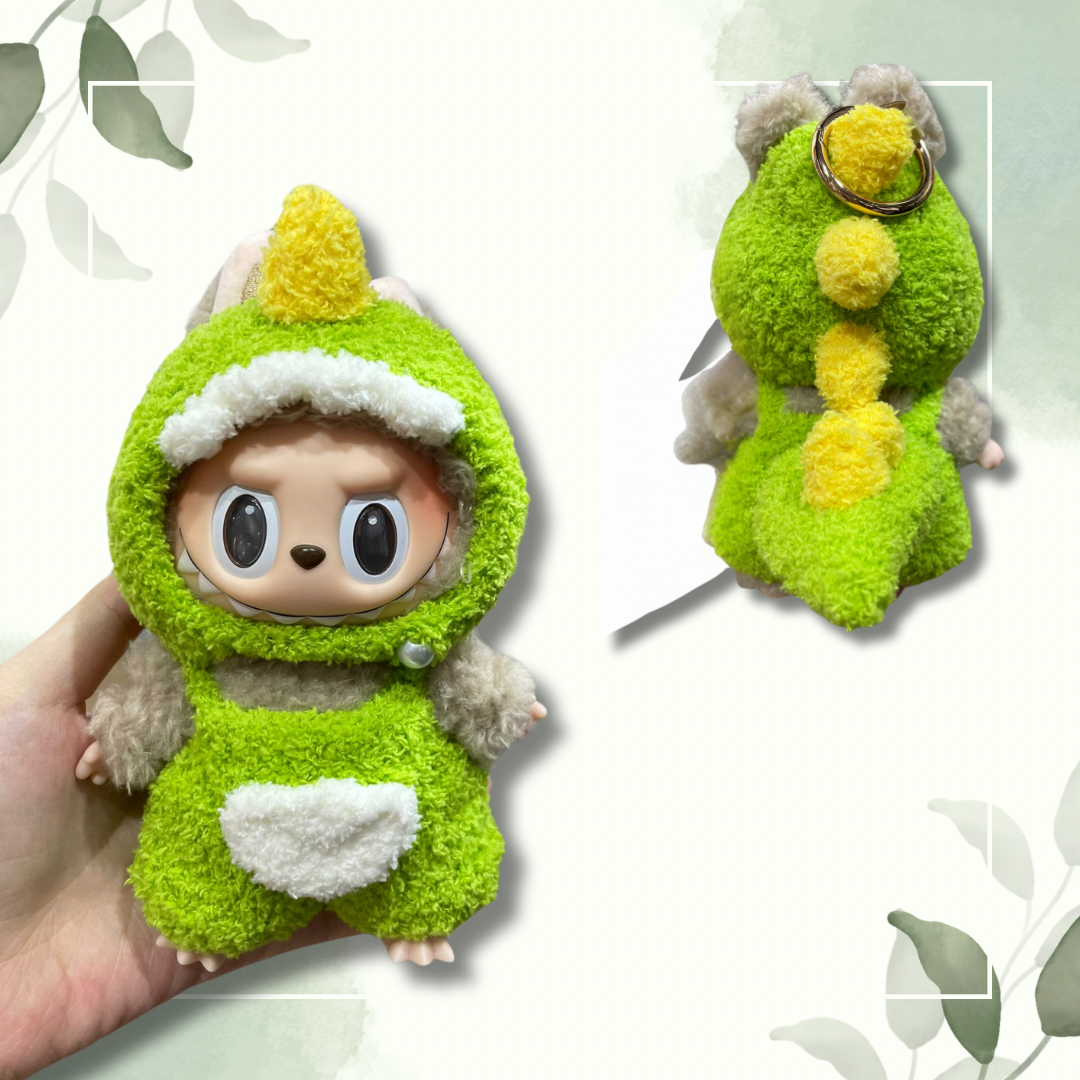 labubu zimomo Accessories (Clothing衣服 綠色恐龍 Green Dinosaur)