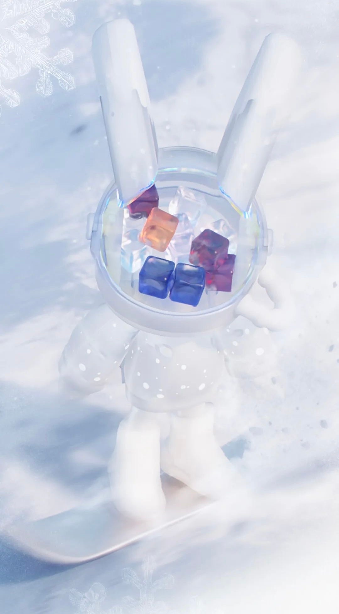 400% Robbi X Dairy Queen AURORA 幻雪極光