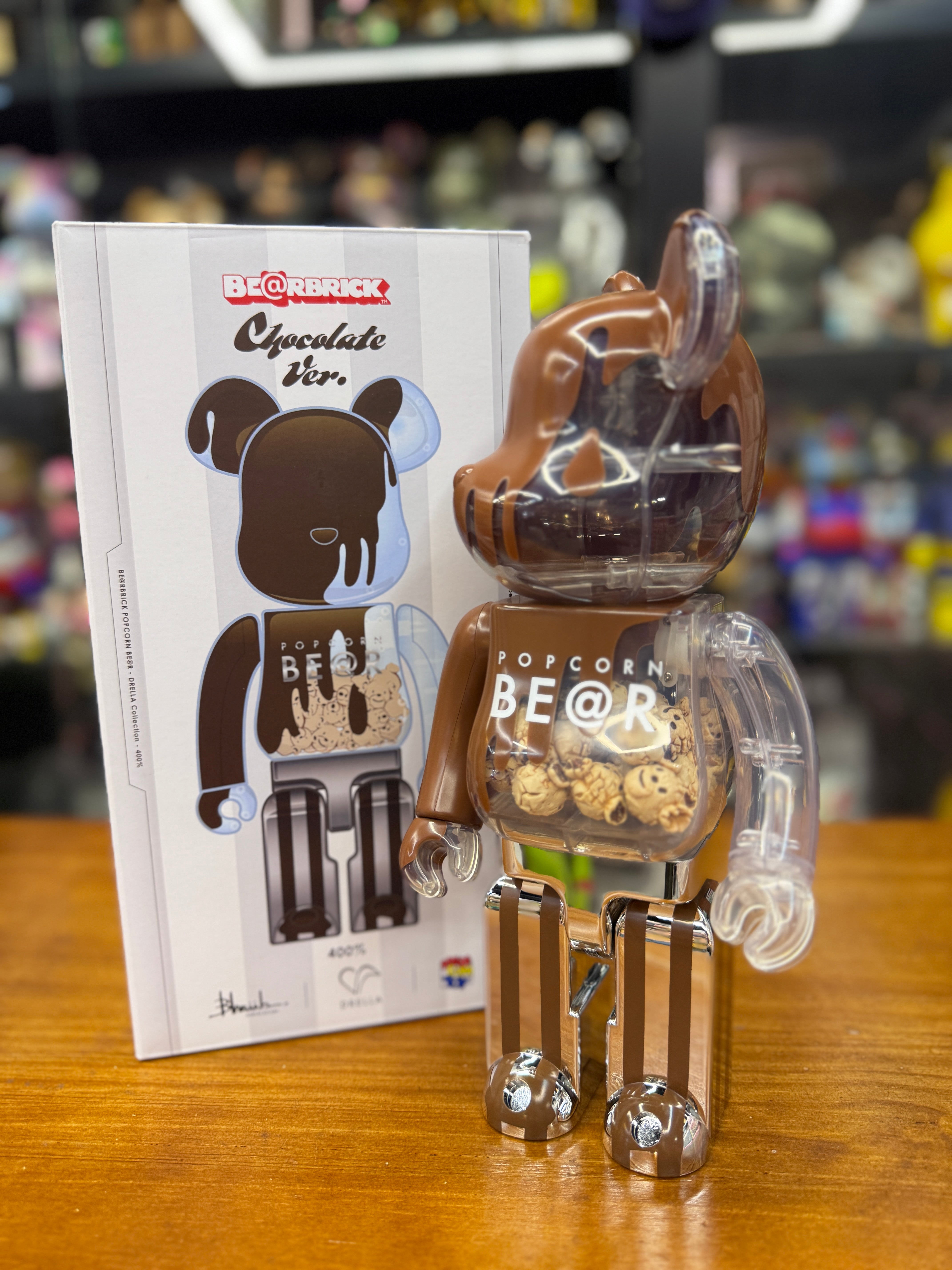 400% BE@RBRICK POPCORN BE@R Chocolate Ver.