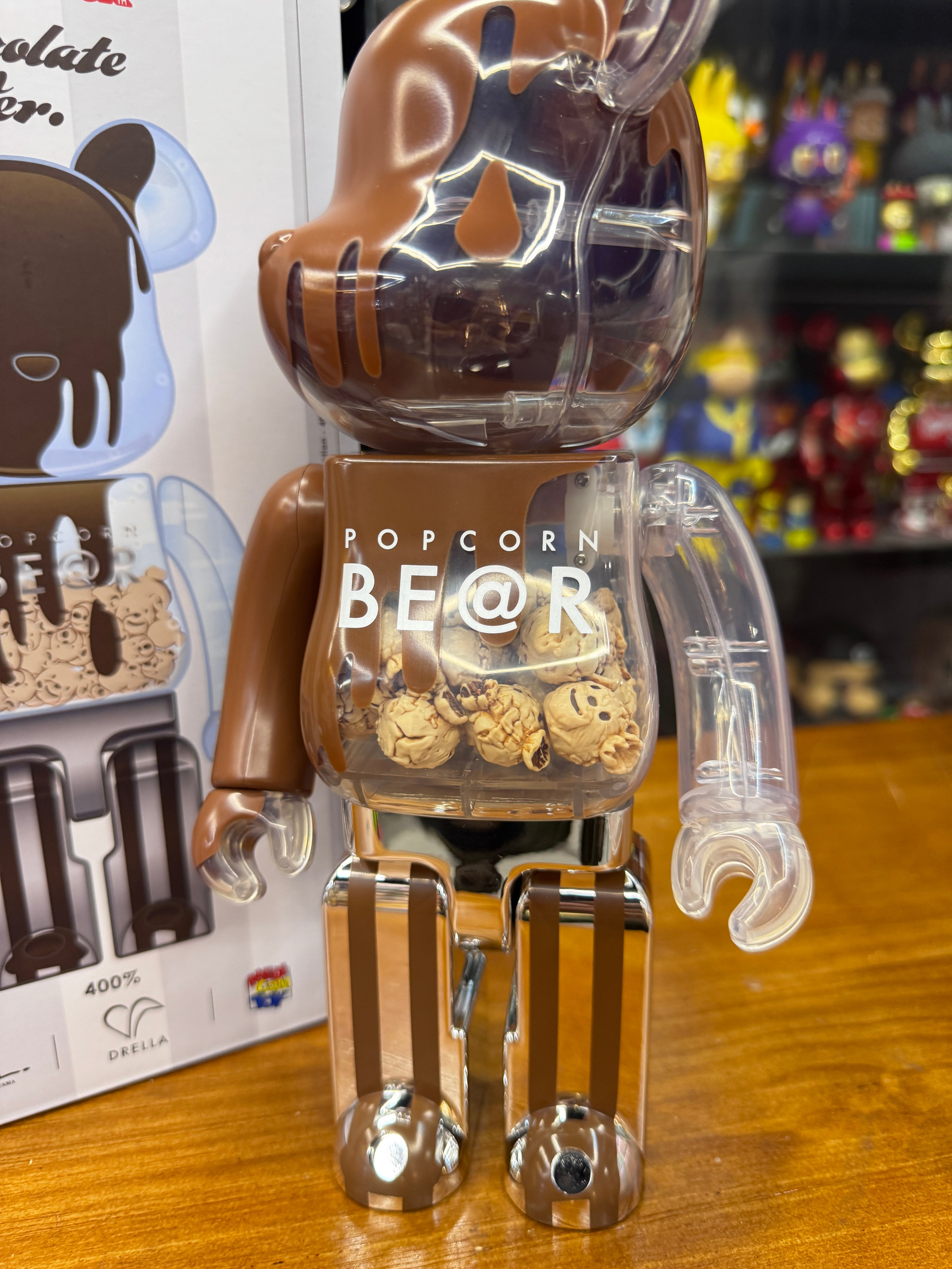400% BE@RBRICK POPCORN BE@R Chocolate Ver.