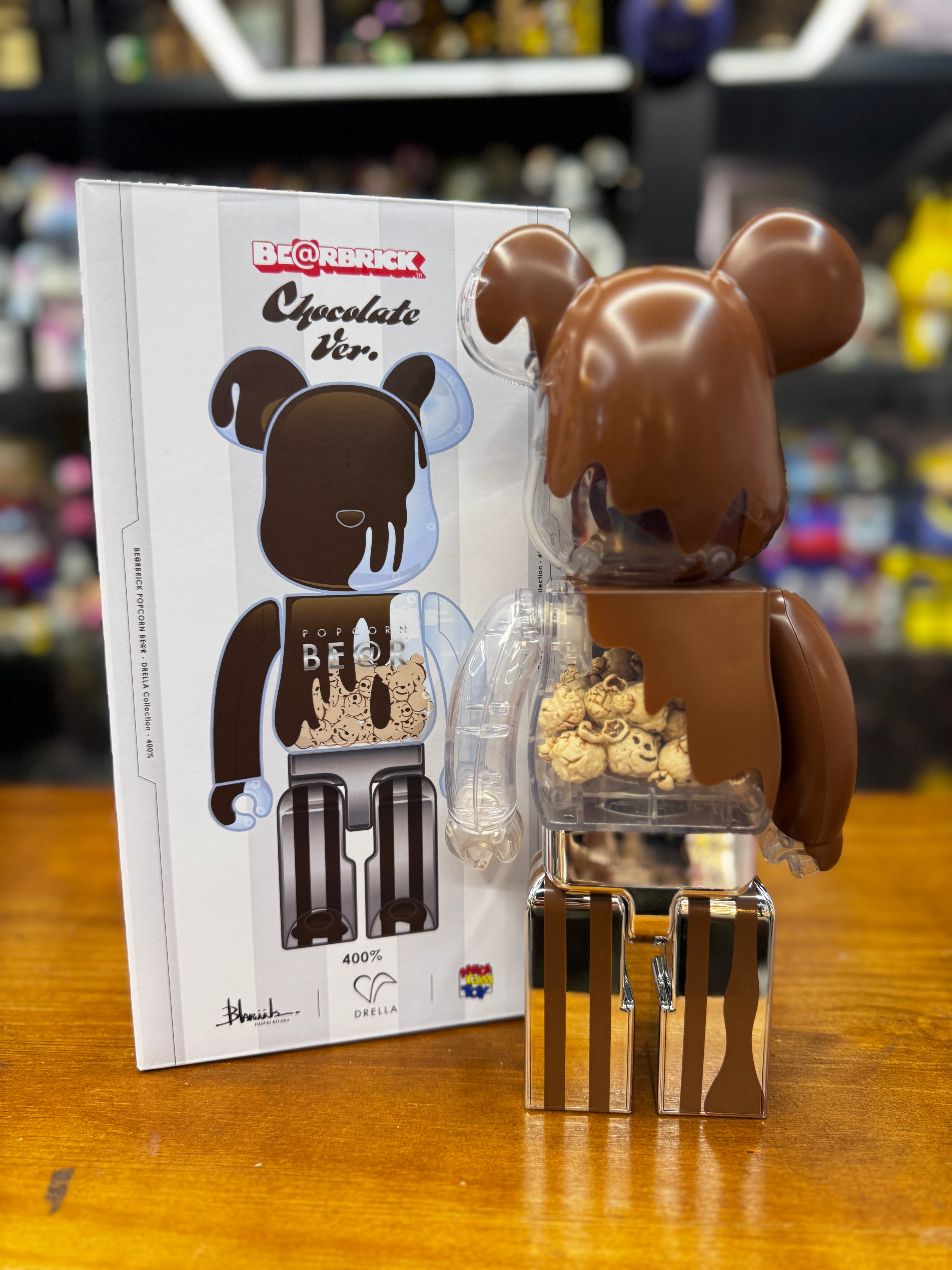 400% BE@RBRICK POPCORN BE@R Chocolate Ver.