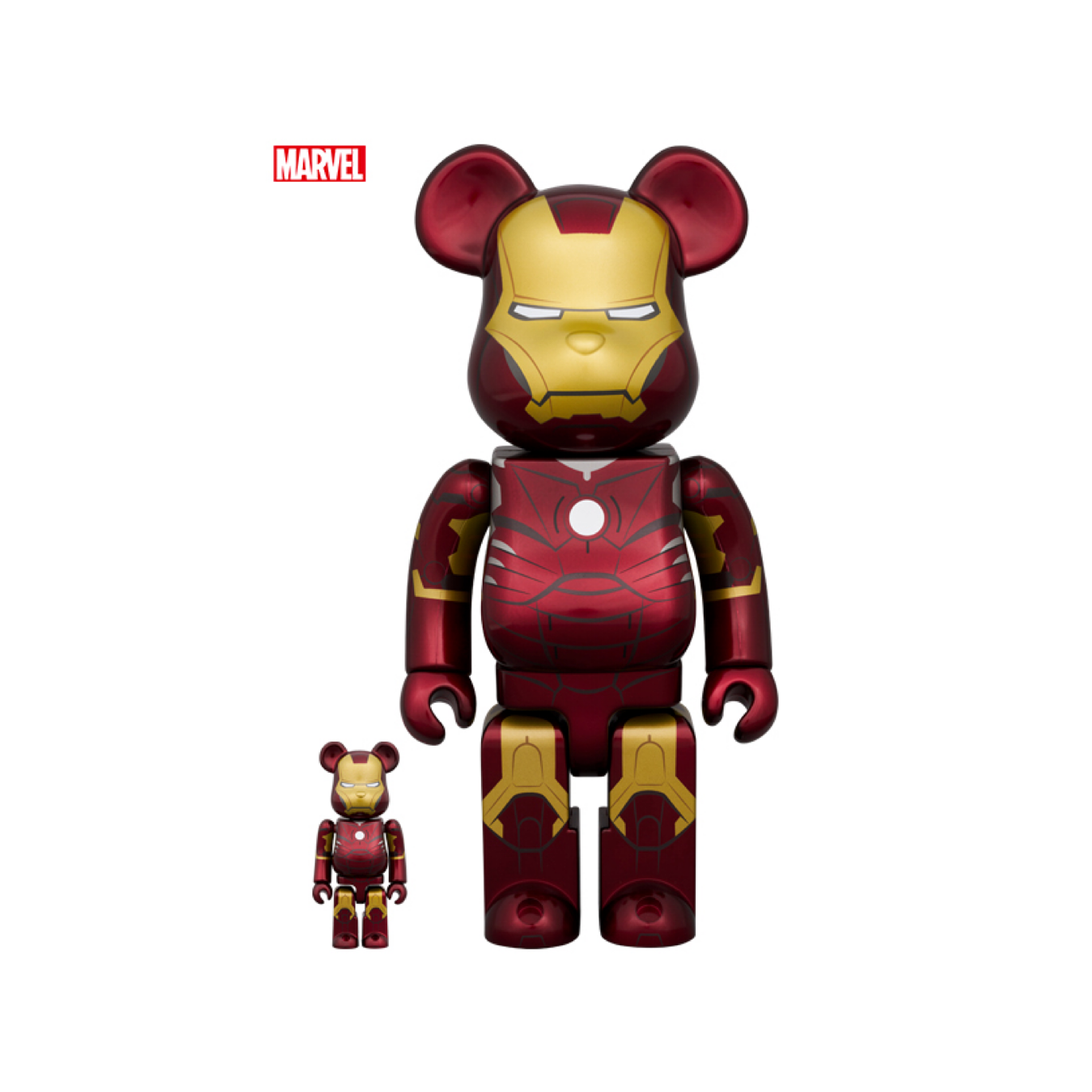 100% & 400% BE@RBRICK IRON MAN MARK III