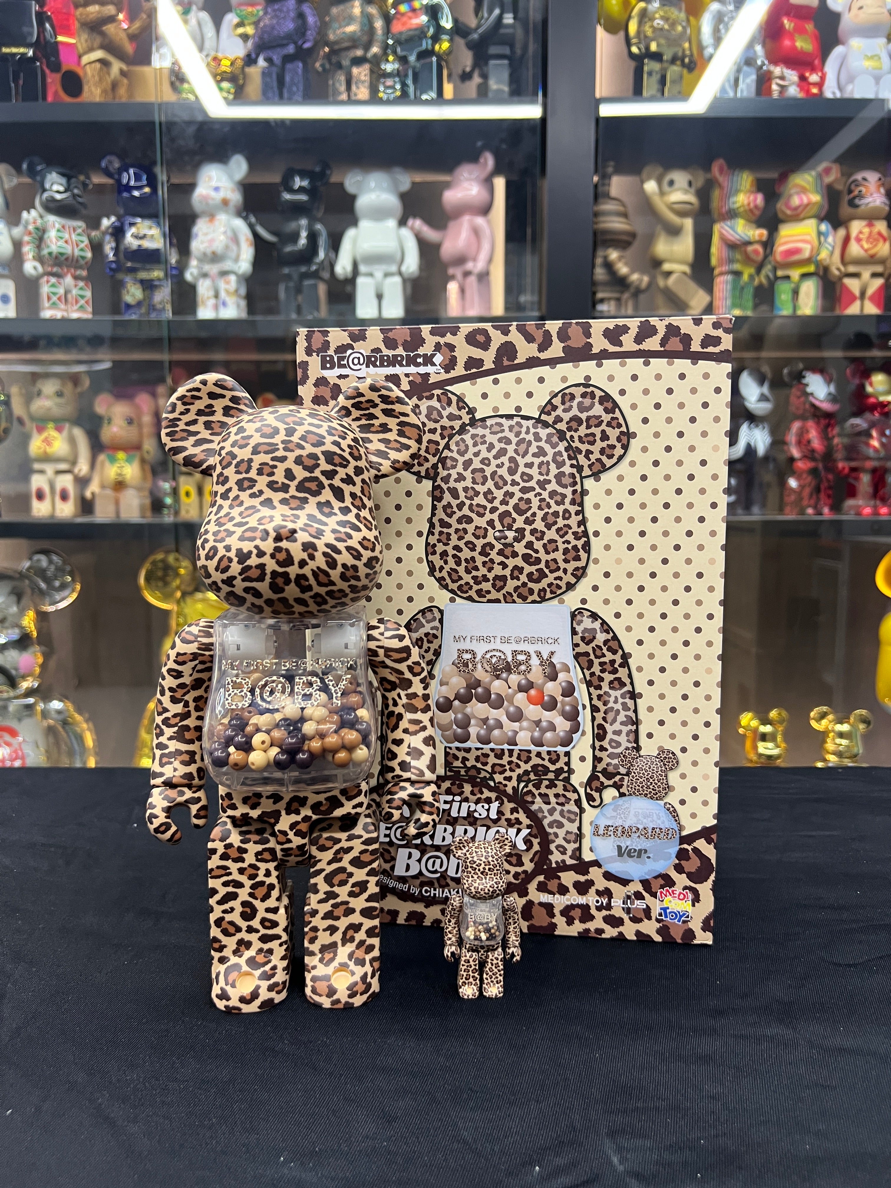 100% & 400% MY FIRST BE@RBRICK B@BY LEOPARD Ver.