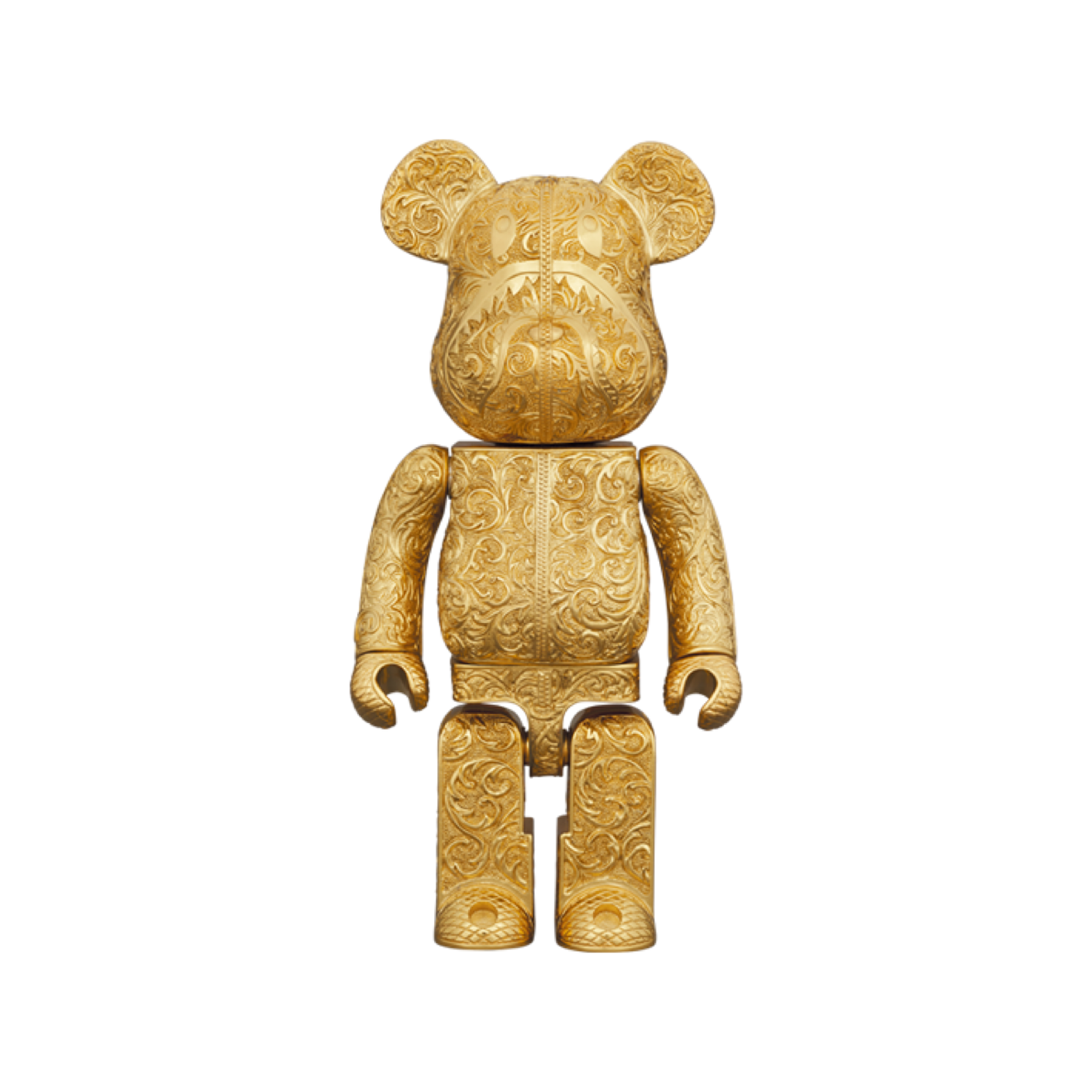 400% Be@rbrick BAPE(R) Shark Royal Selangor Gold