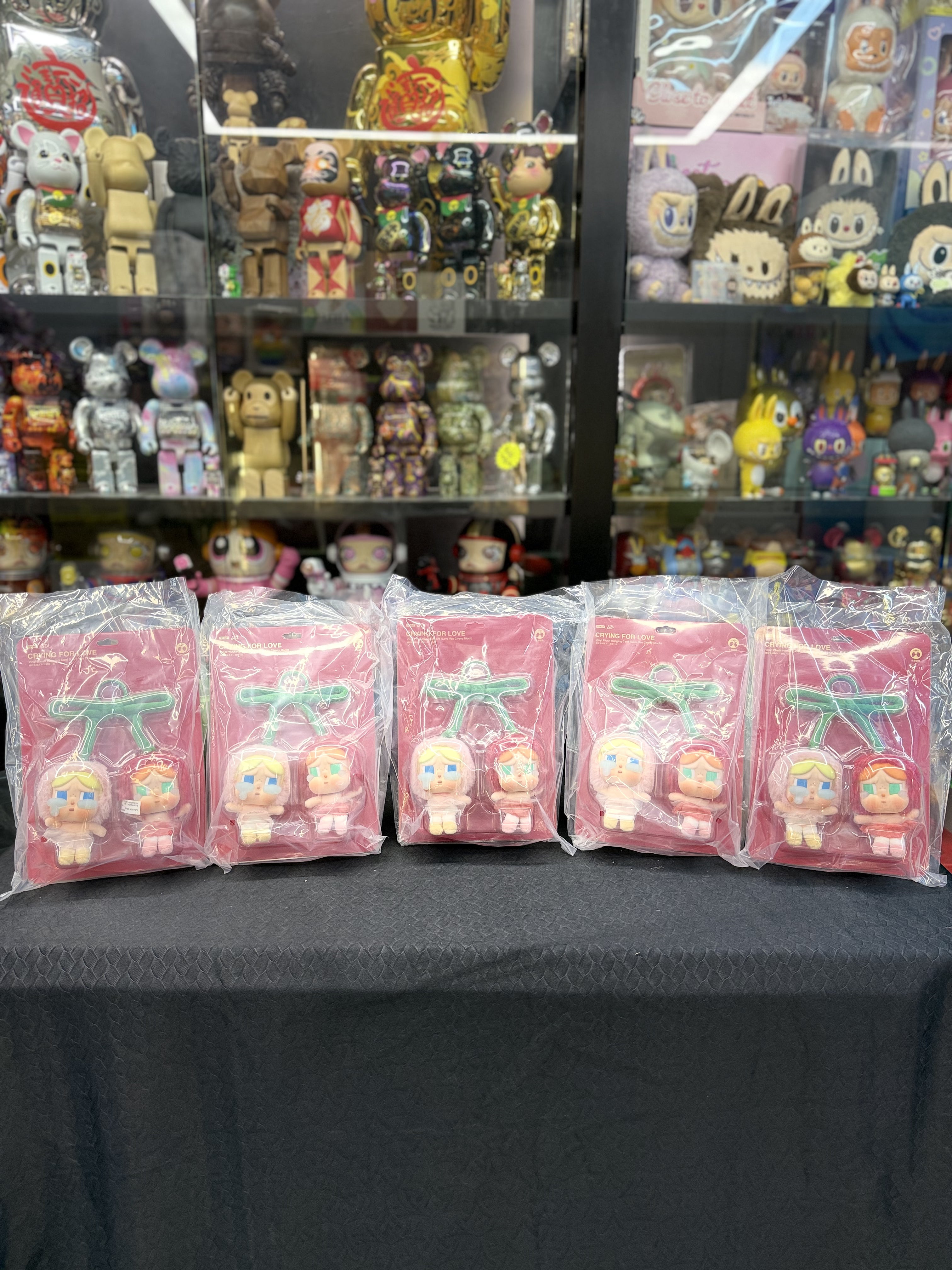 CRYBABY Crying For Love Series Hanging Card (Love You Cherry Much)愛神的眼淚系列-搪膠毛絨吊卡(甜在一起)