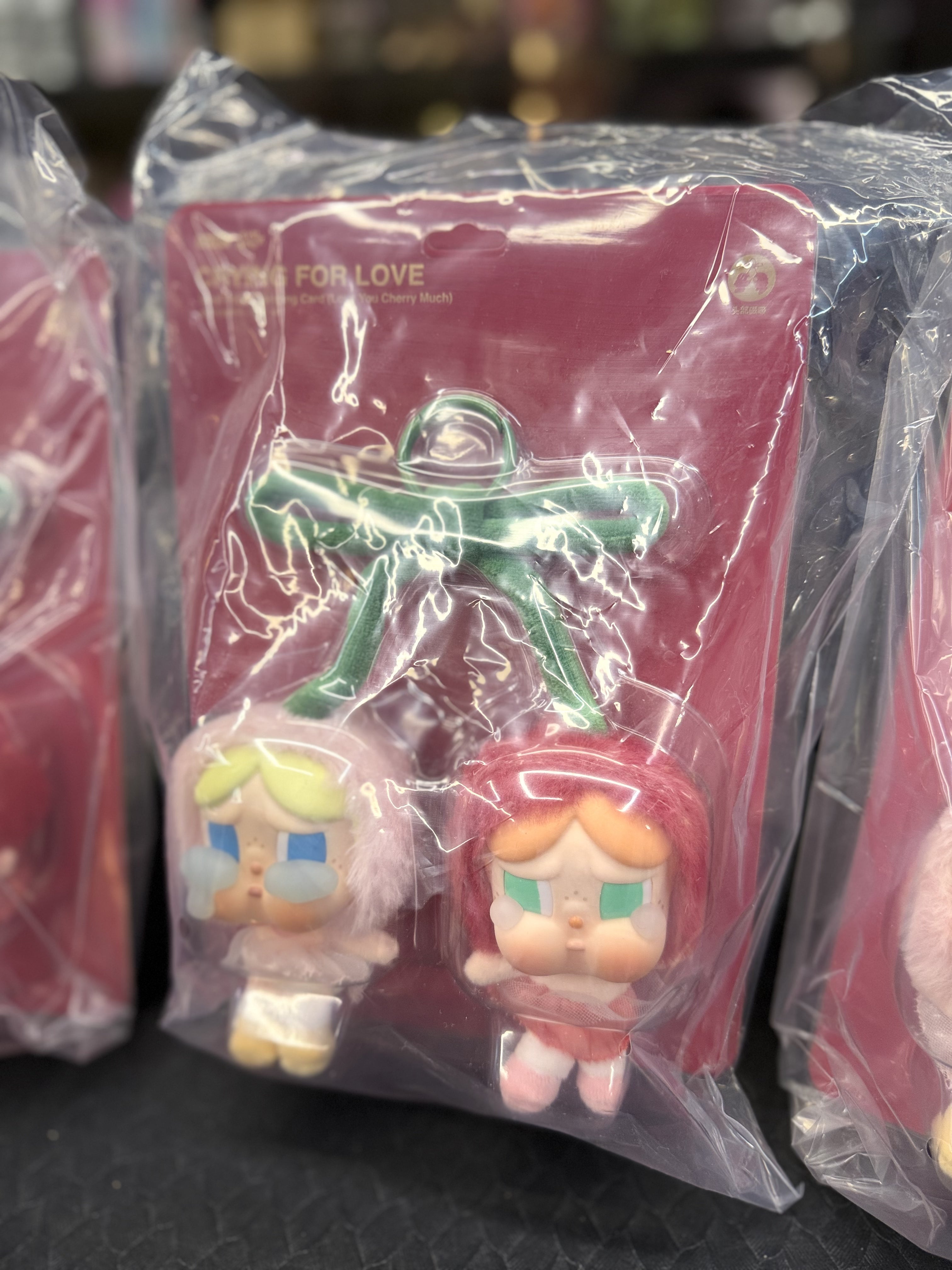 CRYBABY Crying For Love Series Hanging Card (Love You Cherry Much)愛神的眼淚系列-搪膠毛絨吊卡(甜在一起)