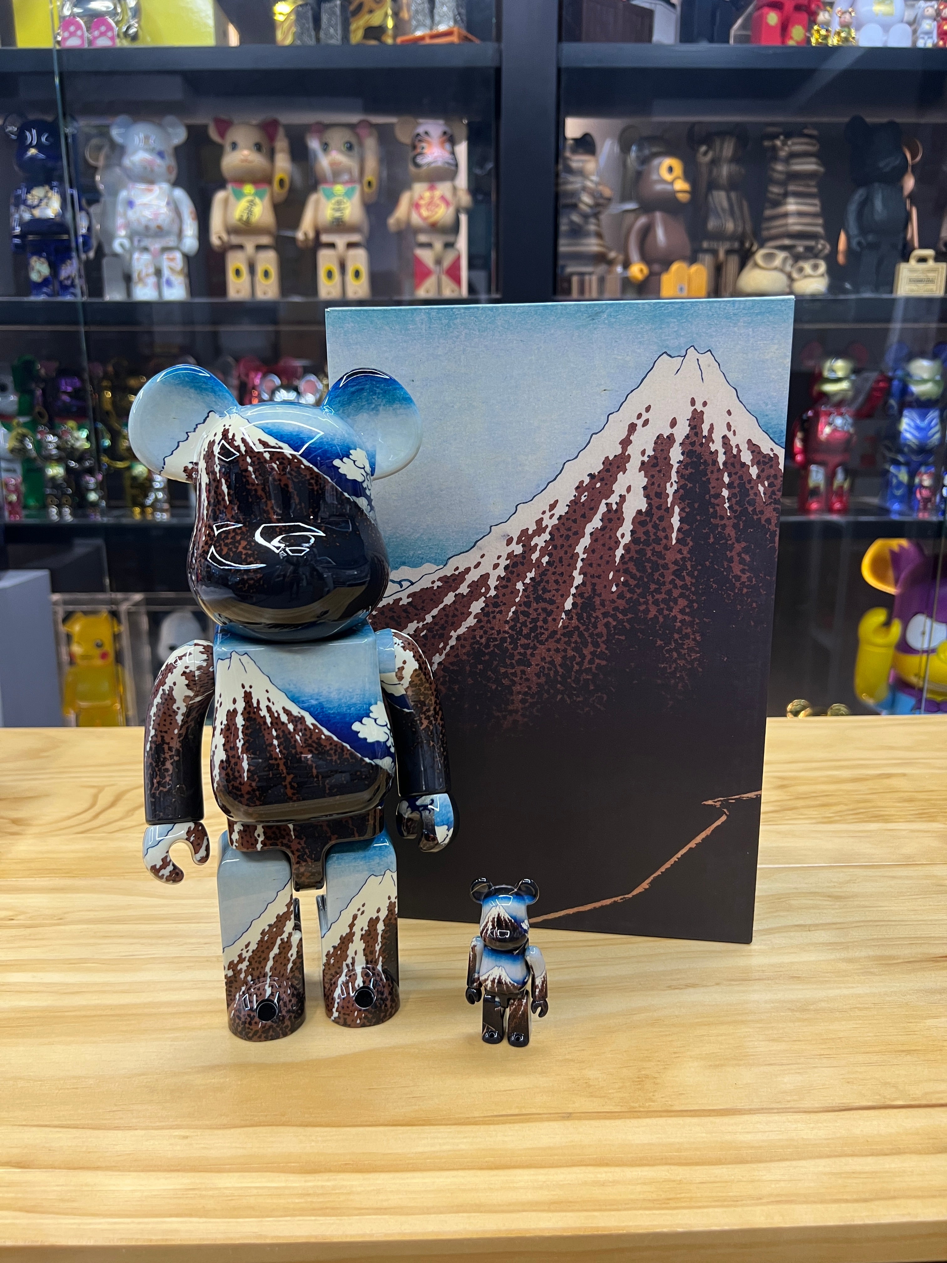 100% & 400% BE@RBRICK 葛飾北斎 「冨嶽三十六景 山下白雨」