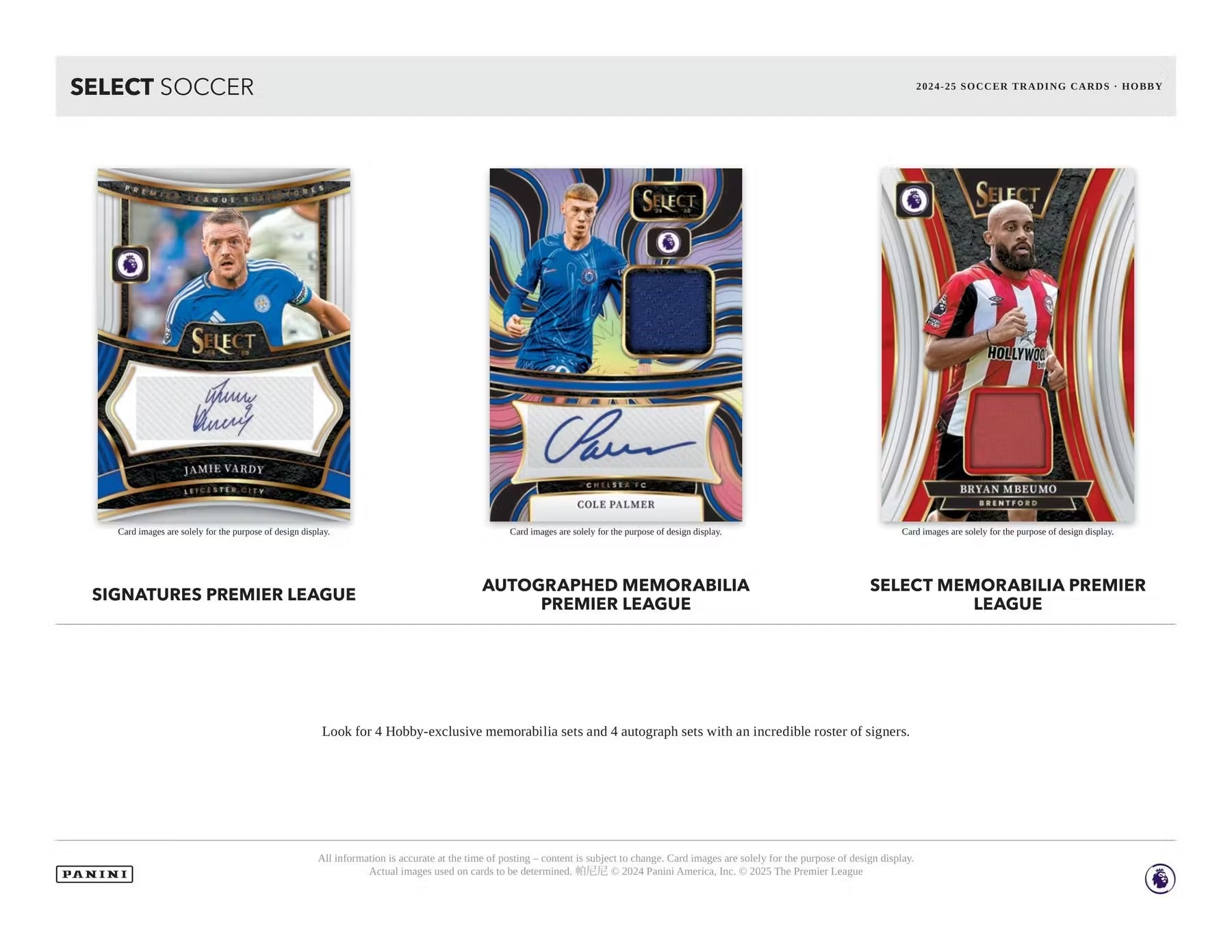 2024/25 Panini Select Premier League EPL Soccer Hobby Box