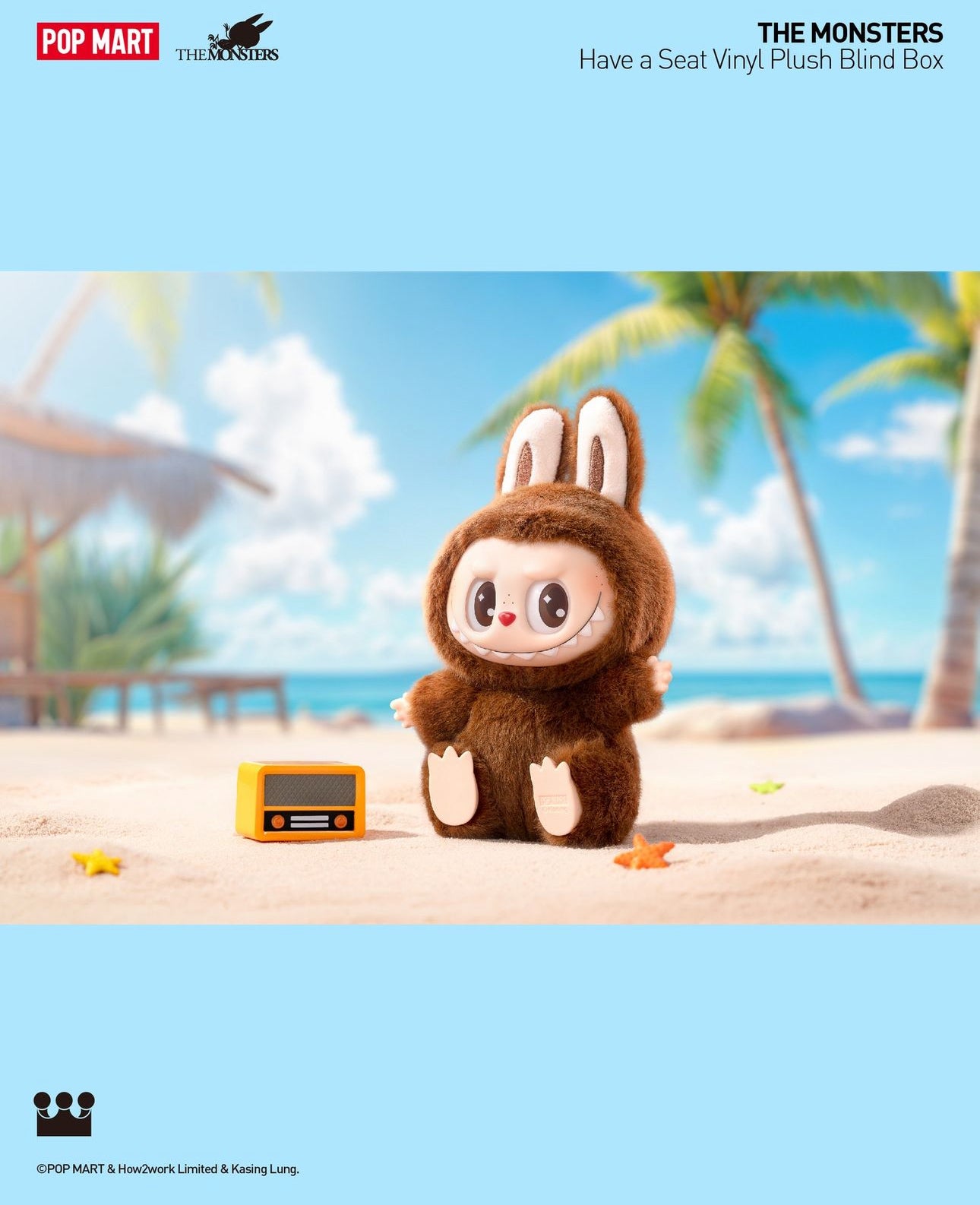Labubu The Monsters Have a Seat Labubu 坐坐派對搪膠毛絨系列 原盒 (Zimomo Popmart)