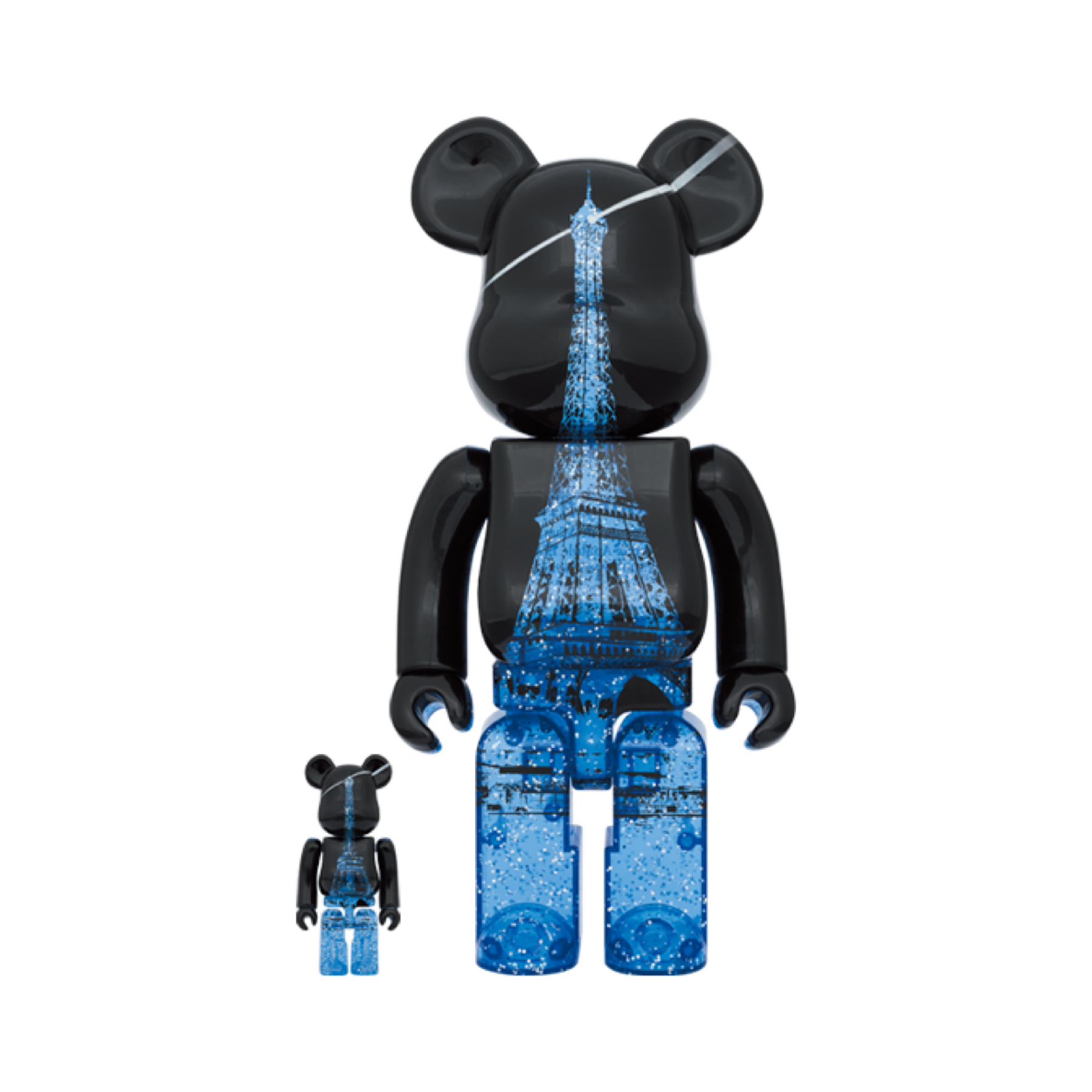 100% & 400% EIFFEL TOWER BE@RBRICK SPARKLING Ver.