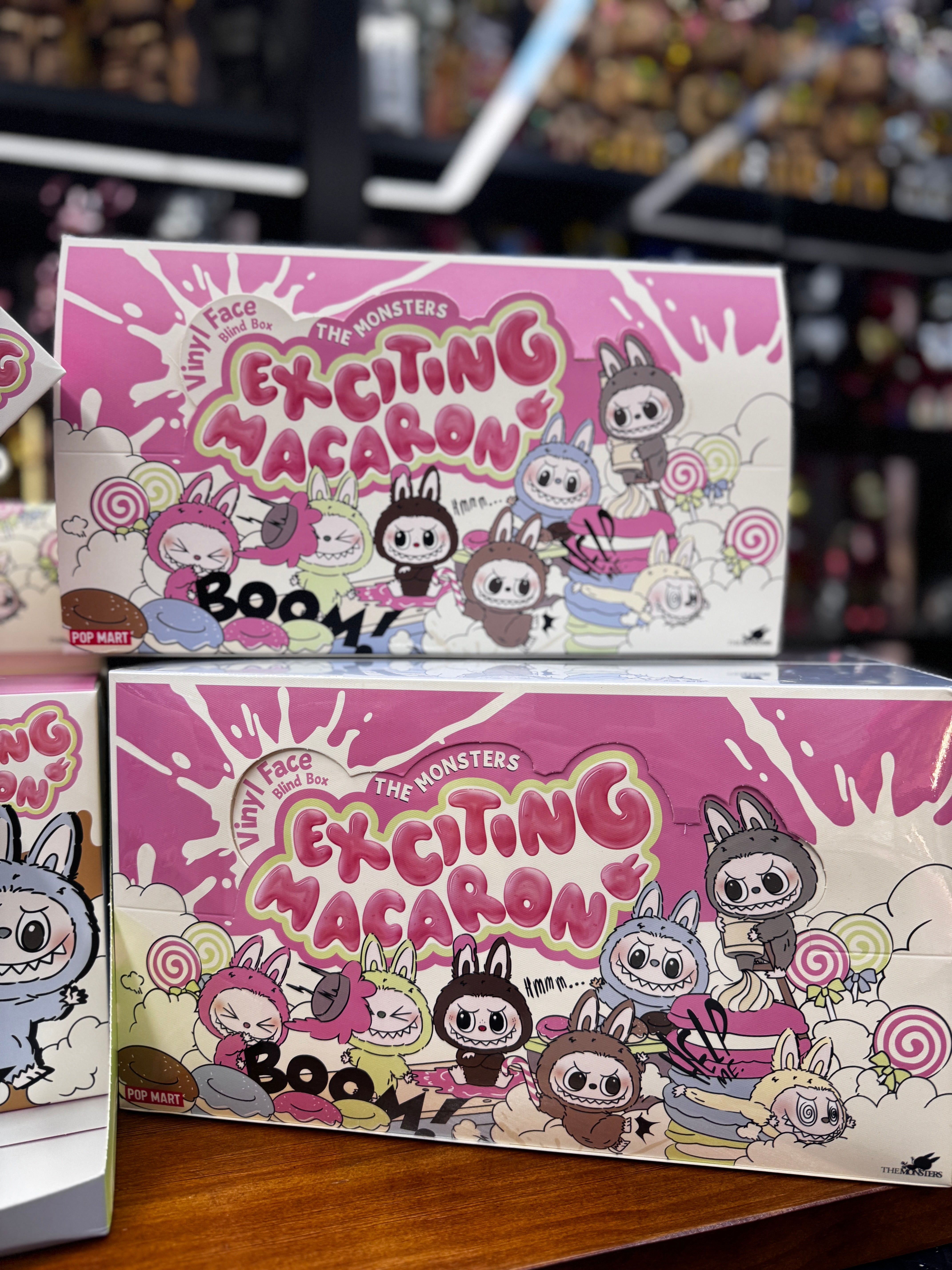 THE MONSTERS- Exciting Macaron Tasty Macarons Vinyl Face Blind Box(心動馬卡龍塘膠臉盲盒) Labubu Zimomo