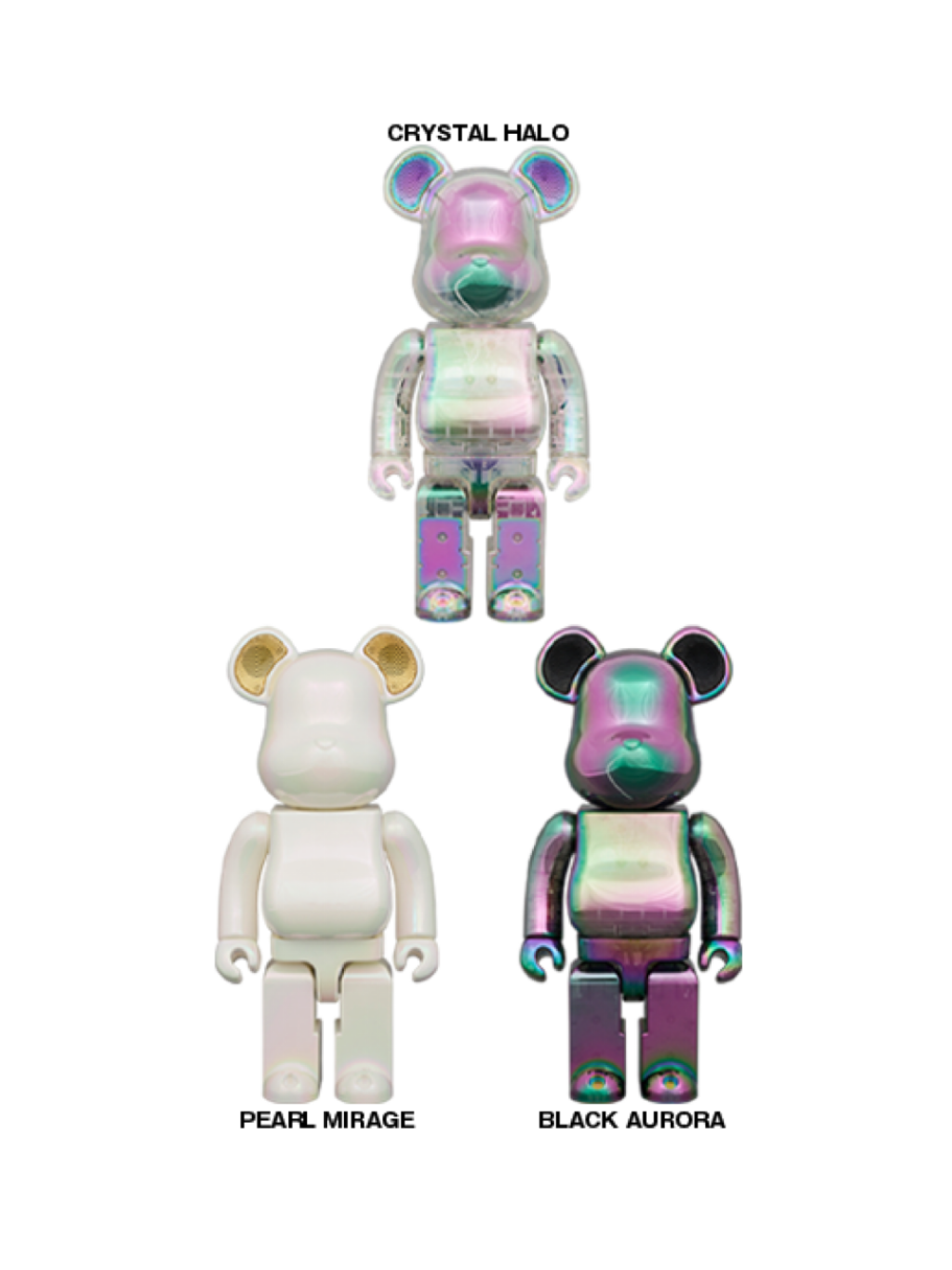 400% BE@RBRICK AUDIO IRIDESCENT Portable Bluetooth(R) Speaker (CRYSTAL HALO)