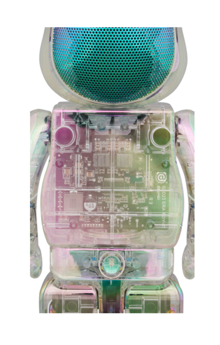 400% BE@RBRICK AUDIO IRIDESCENT Portable Bluetooth(R) Speaker (CRYSTAL HALO)