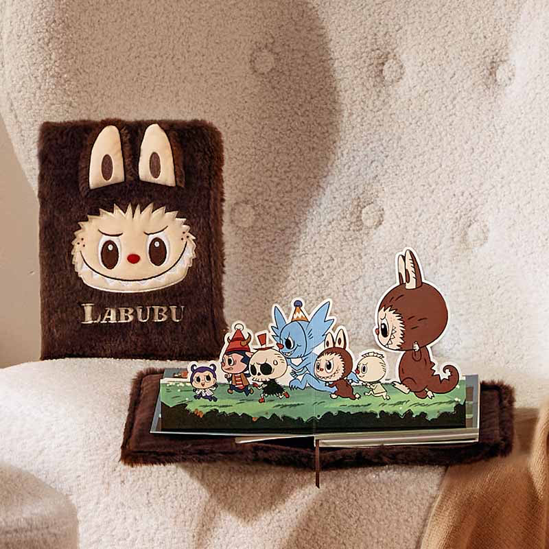 POPLAND Labubu經典系列/Mokoko甜心系列-毛絨筆記本 Classic Series/Sweetheart Series-Plush Notebook