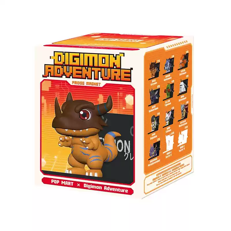 POP MART 數碼寶貝冰箱貼系列手辦 Digimon Adventure Fridge Magnet Series Figures