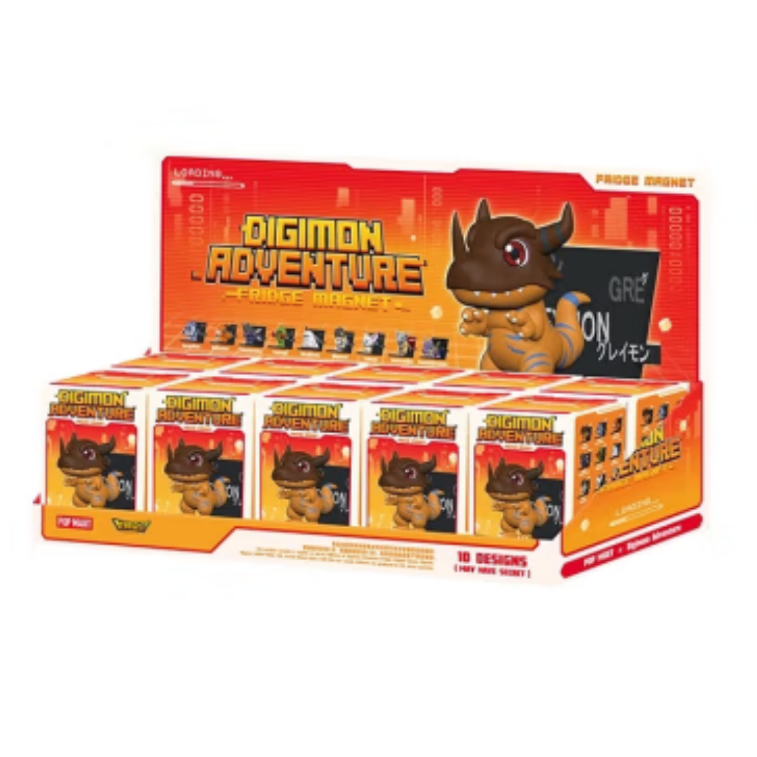 POP MART 數碼寶貝冰箱貼系列手辦 Digimon Adventure Fridge Magnet Series Figures