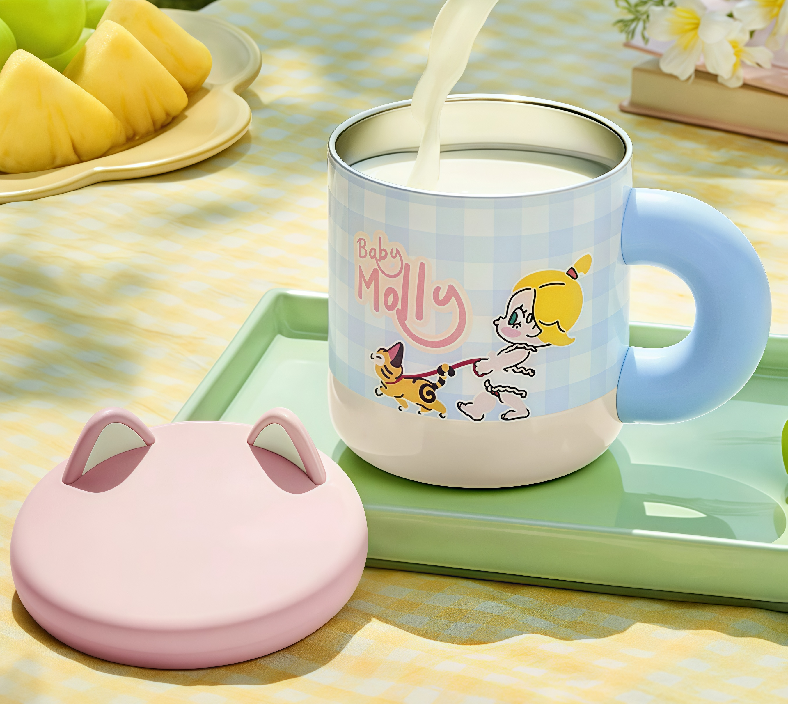 POP MART Baby Molly喵趣橫生系列-貓耳水杯 Baby Molly & Baby Tabby Series-Cat Ear Cup