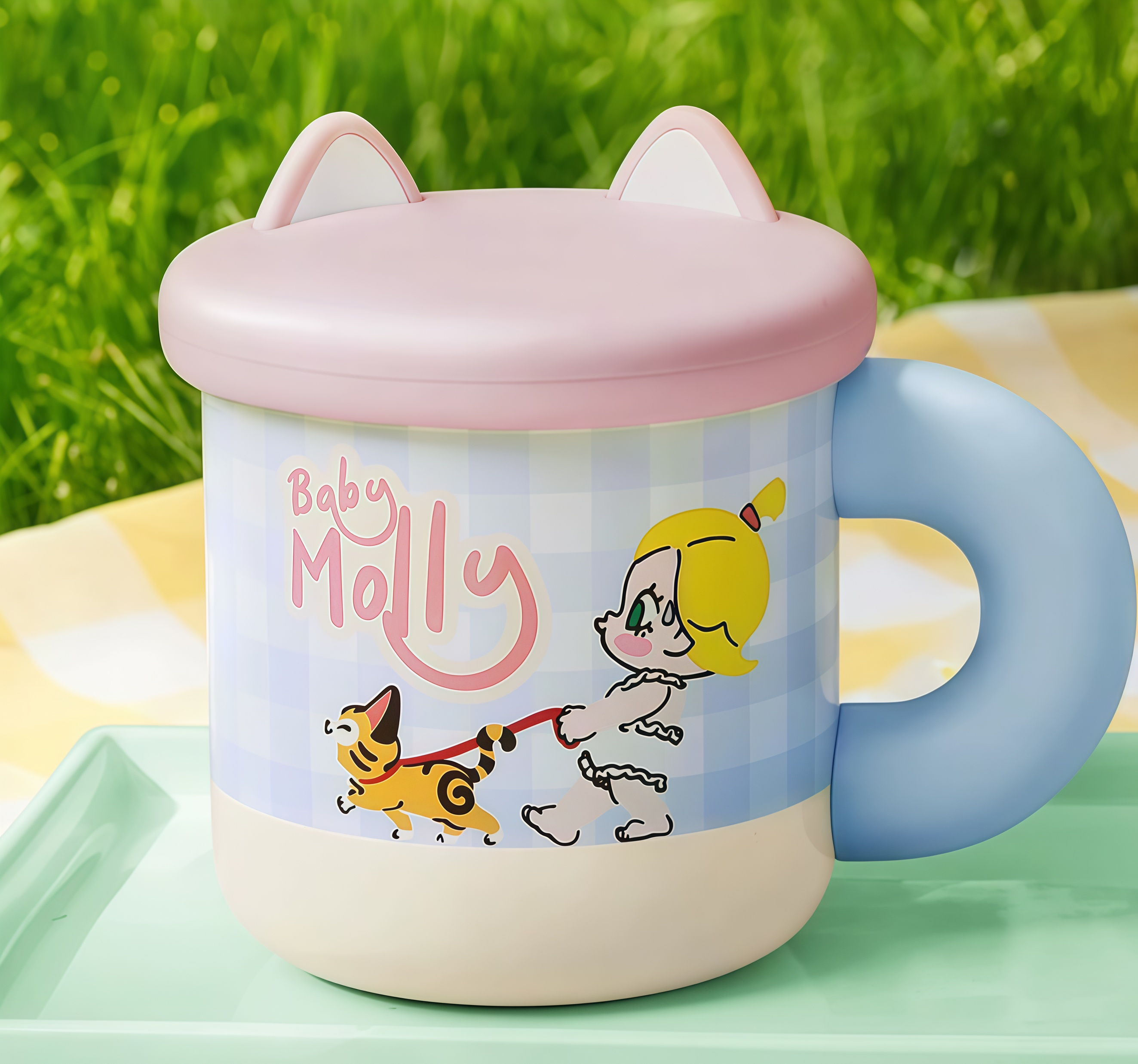 POP MART Baby Molly喵趣橫生系列-貓耳水杯 Baby Molly & Baby Tabby Series-Cat Ear Cup