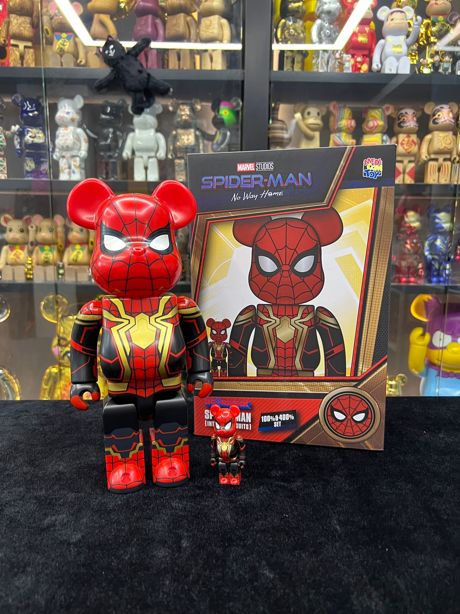 100% & 400% BE@RBRICK SPIDER-MAN INTEGRATED SUIT